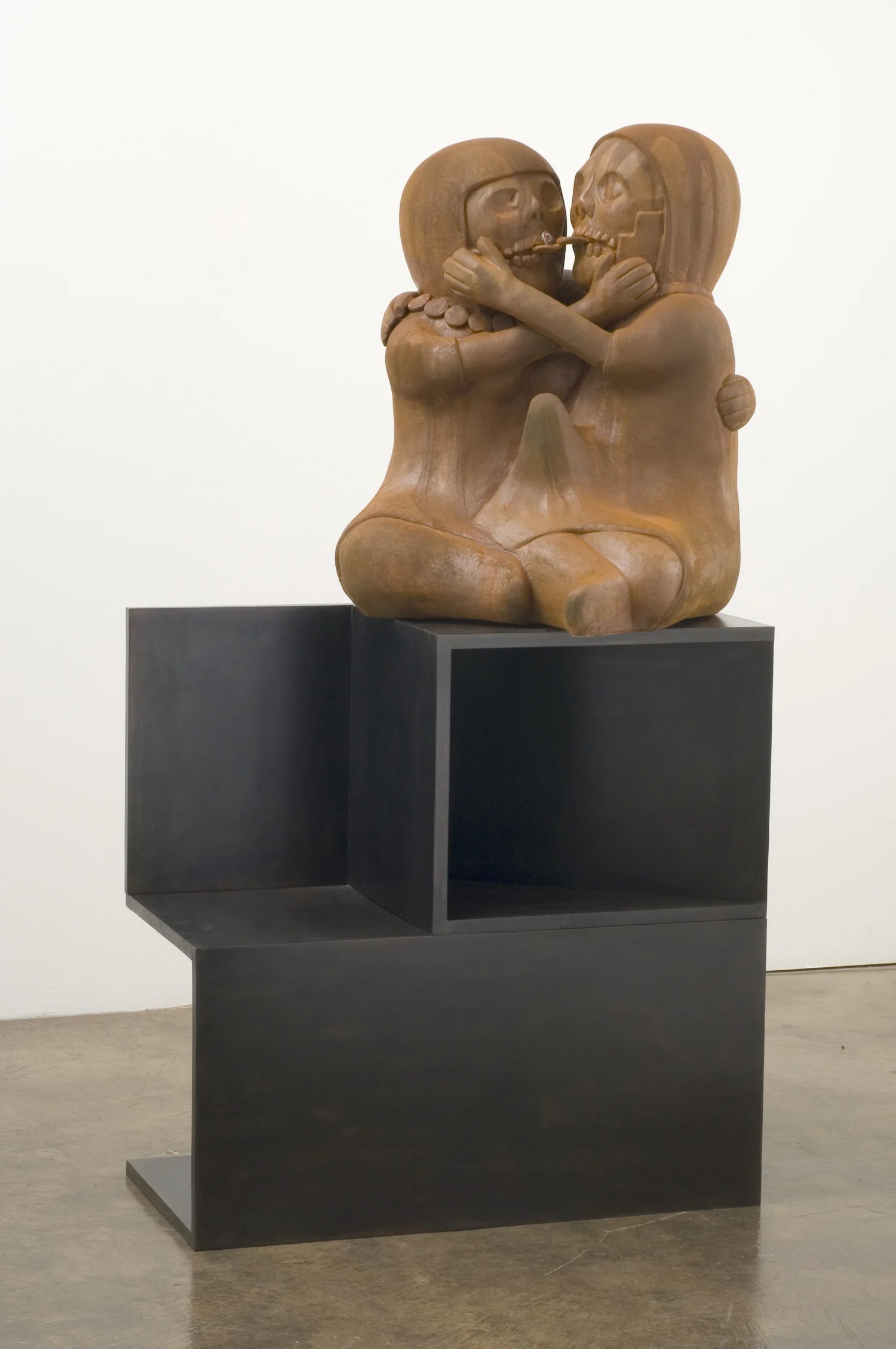 A Very Touching Moment (Pitching A Tent), 2006 Steel, coral, silver and turquoise 48 x 30 x 15 in, 121.92 x 76.2 x 38.1 cm