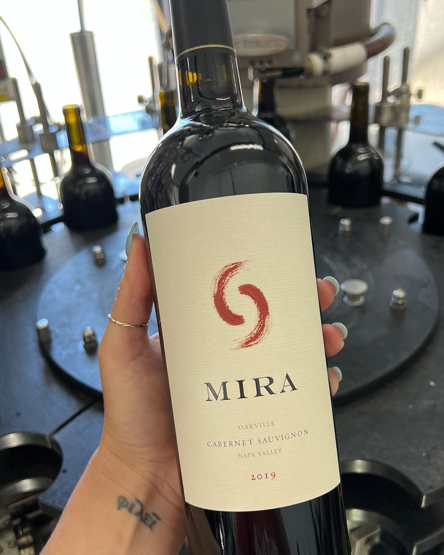 A lovely day bottling Cab for our friends at @mirawinery!