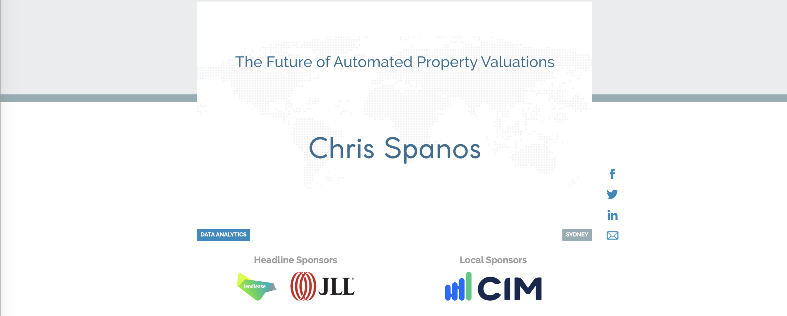 Chris Spanos on Unissu Connect - 'The Future of Automated Property Valuations'