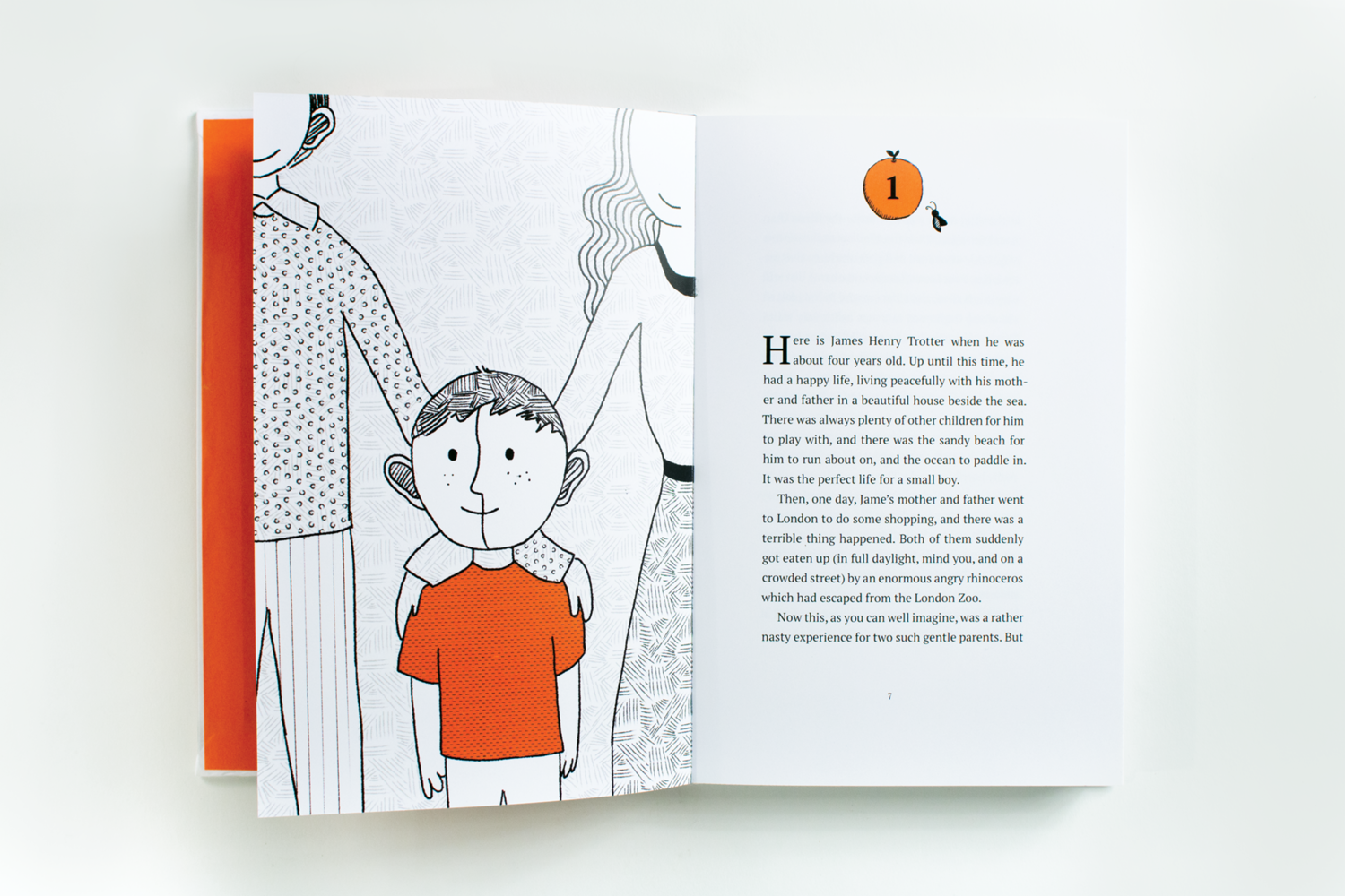 Children's Book Design: James and the Giant Peach