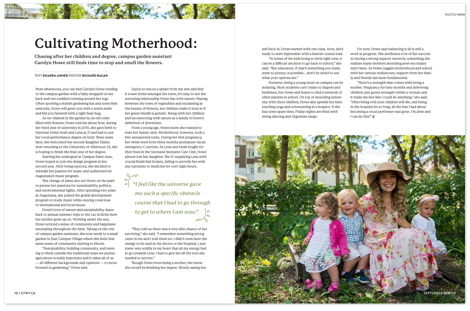 cultivating motherhood magazine design by jessica tang