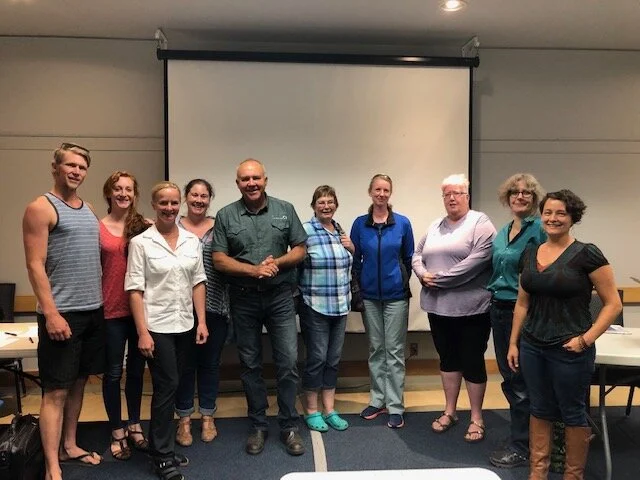 Just a few of the 32 participants at the British Columbia, Canada training