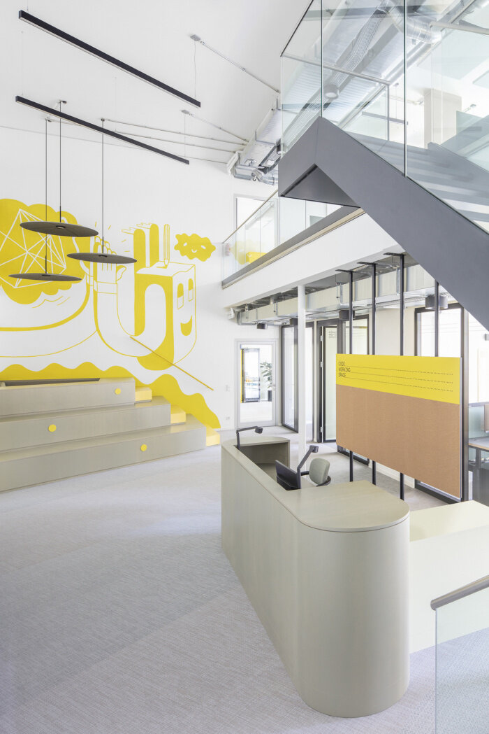 Pracovné priestory Code Working Space, Hamburg (podľa návrhu PARAT). Zdroj: officesnapshots.com