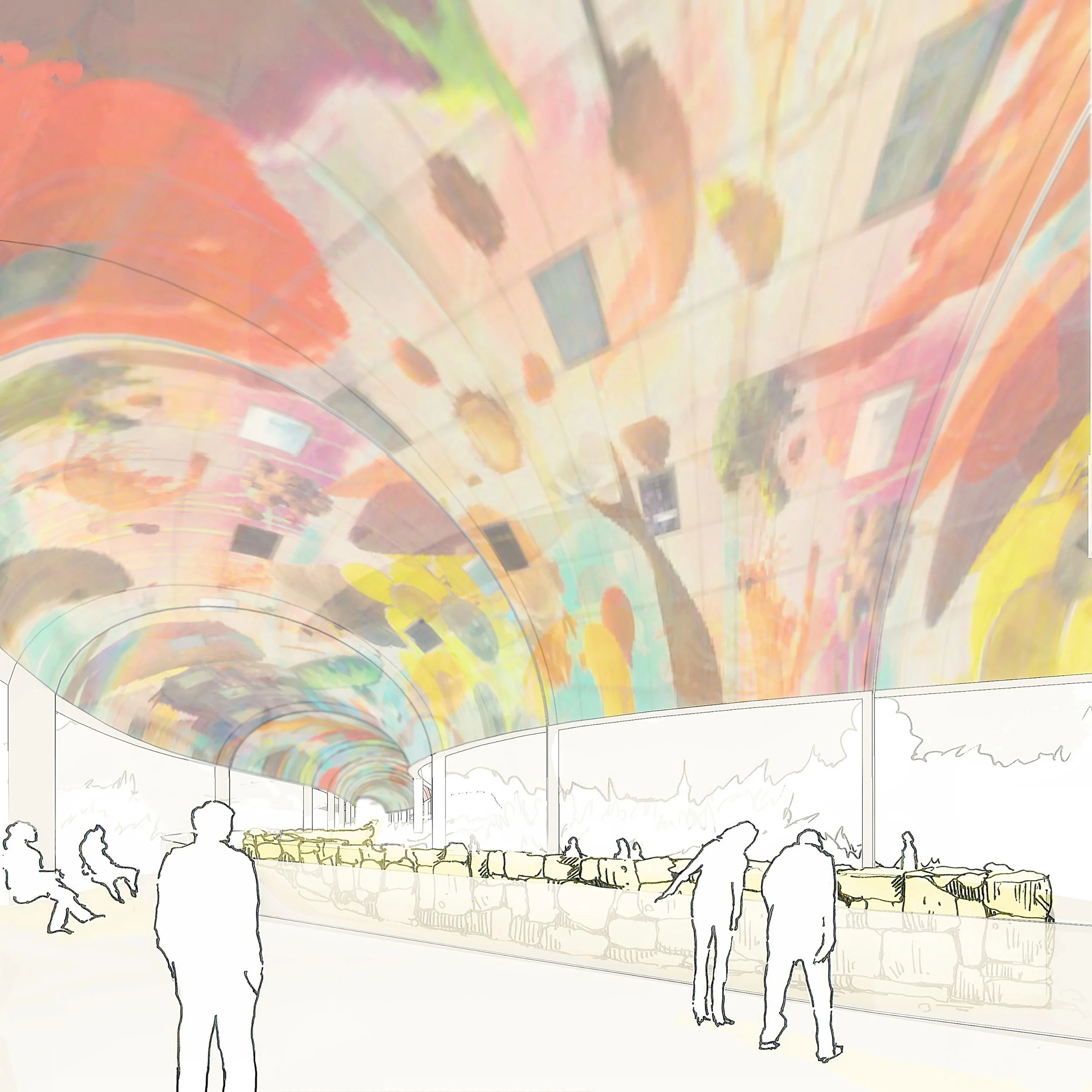 03 - Interior Perspective - Hanyangdoseong On-site Museum - Lockhart Krause Architects.jpg