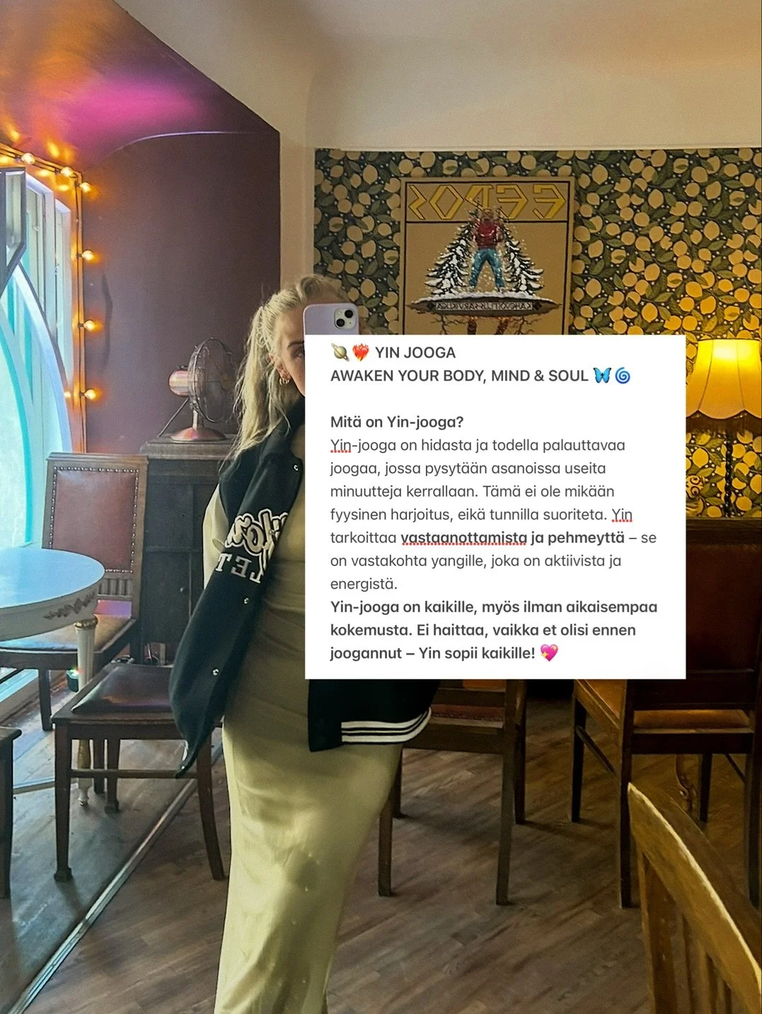 Welcome to my notes💌 ja my&ouml;s tervetuloa mun tunneille! Yin joogatunnit @studiolumo.pori tammikuusta 2026 alkaen! 🧘🏼&zwj;♀️

Nyt on my&ouml;s avajaistarjous 10x kortti 155&euro;. Linkki biossa ❤️&zwj;🔥

Olisi ihana n&auml;hd&auml; sut tunnill