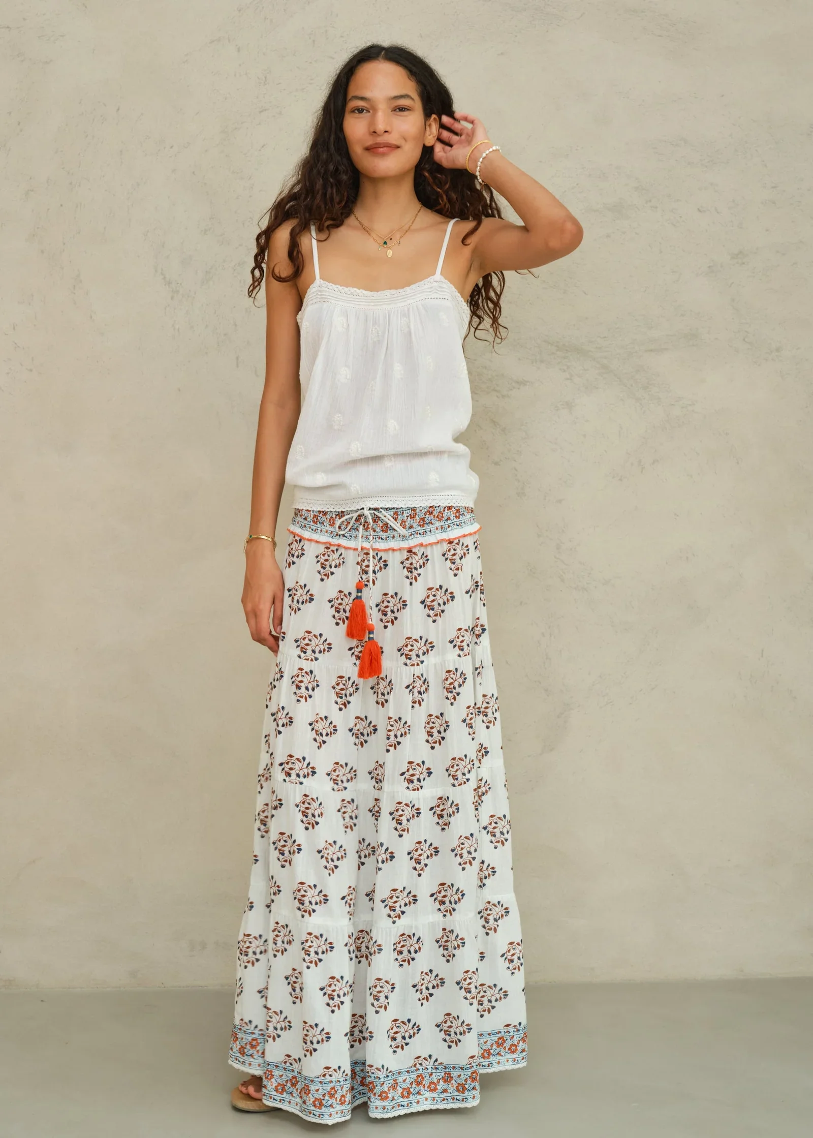 M.A.B.E Apparel stella maxi skirt