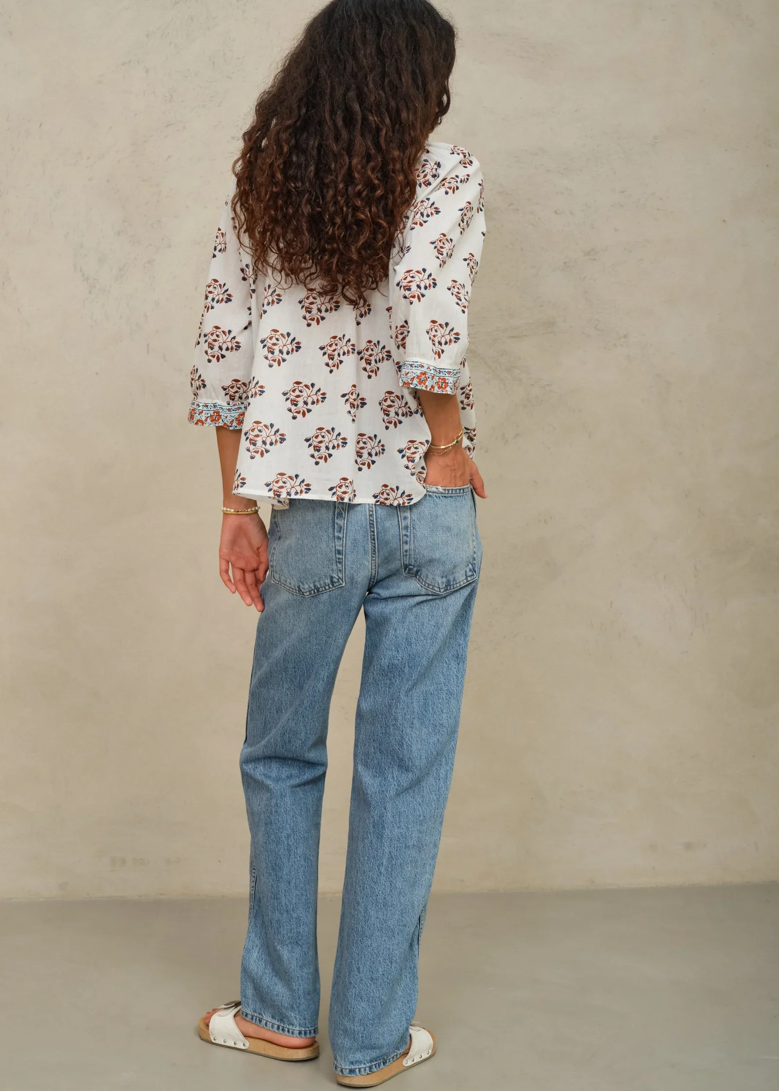 M.A.B.E Apparel stella long sleeve blouse