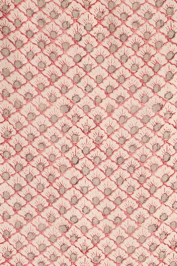 Natalie Martin Collection Fiore Dress scallop blush print