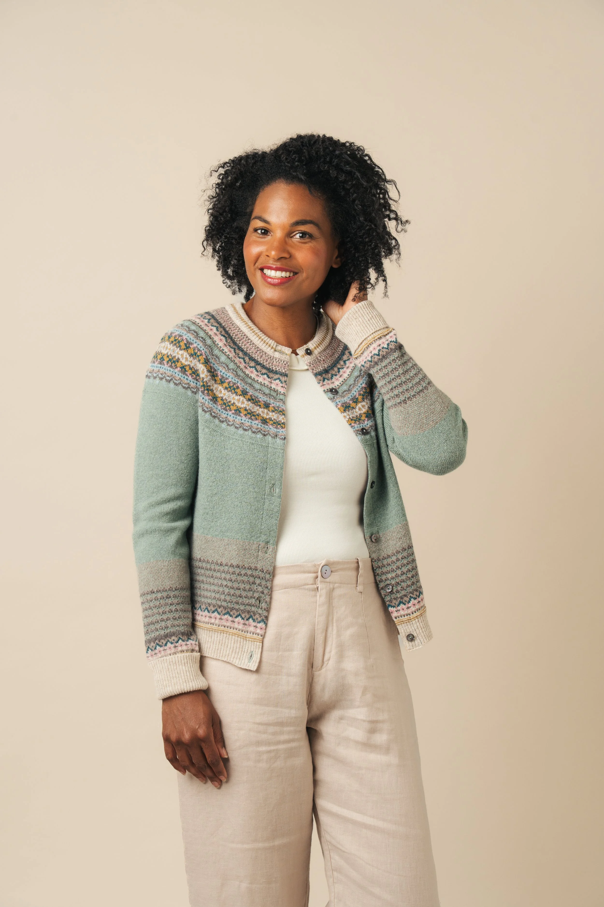 C3735 - Alpine Cardigan - Sage - MODELSHOT - 1.JPG