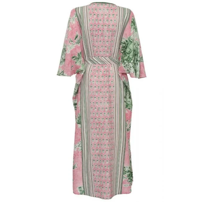 D'Ascoli Sahas Kaftan pink and mint