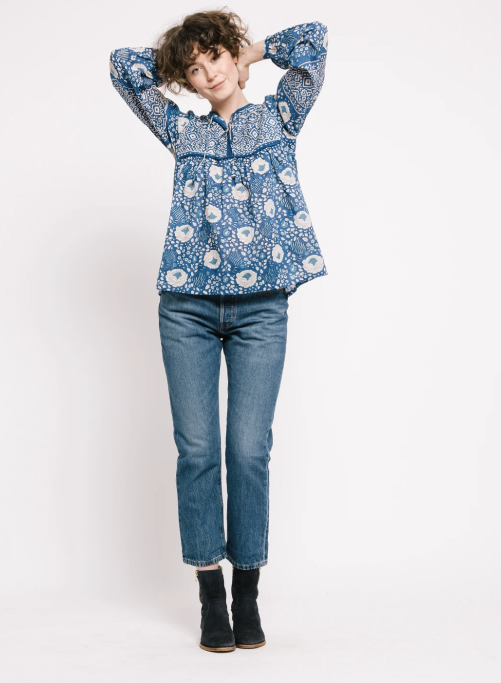 Matta Yamini Booj top in ocean