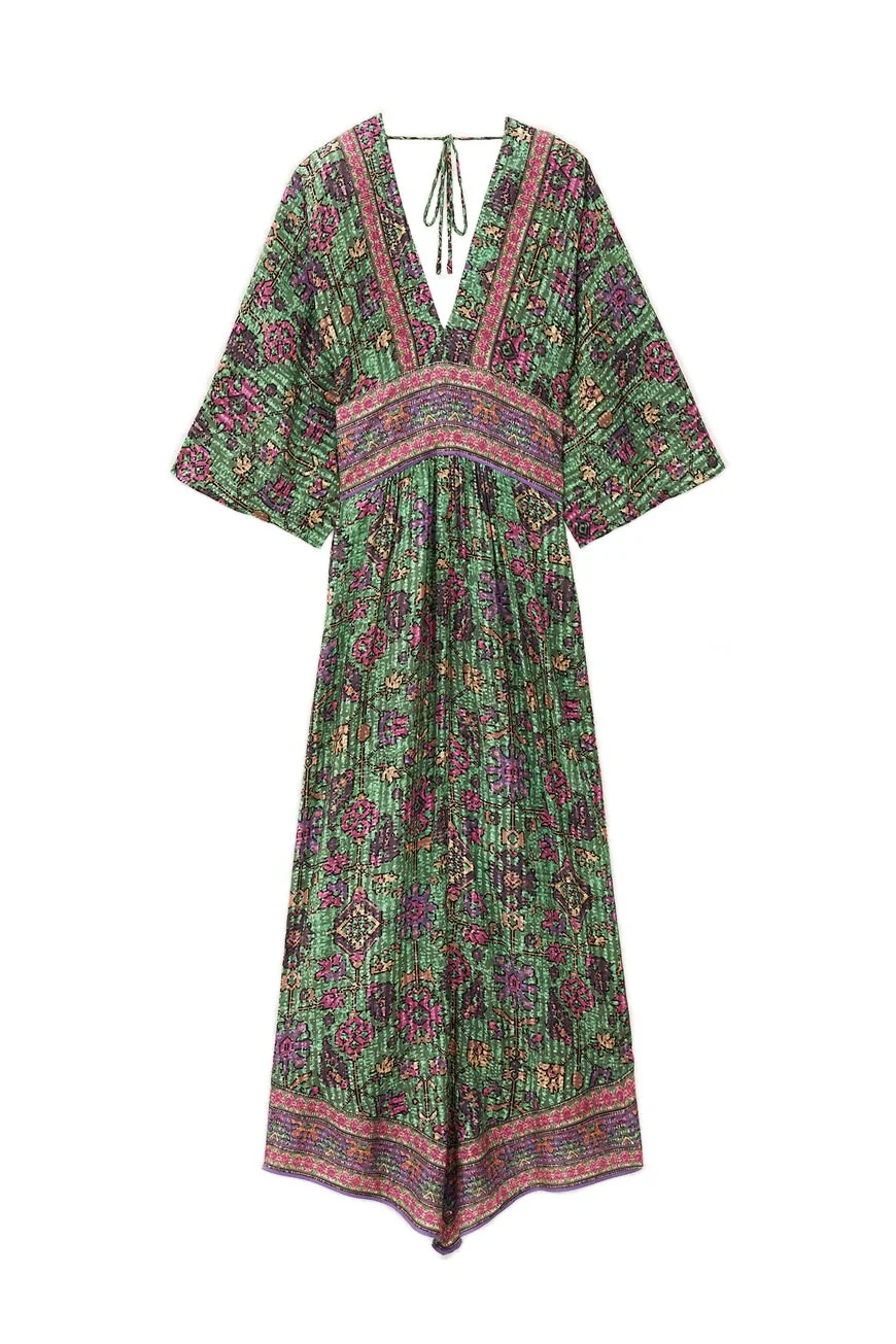 Ba&sh pipa dress green flat lay image