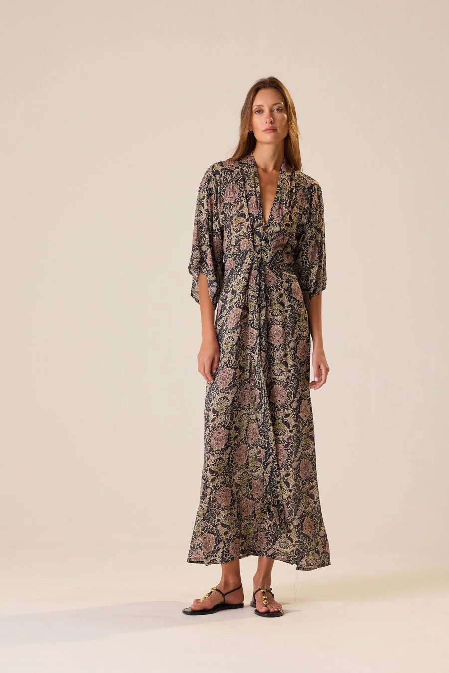 Natalie Martin Collection Sarah Dress floral dress on model front view