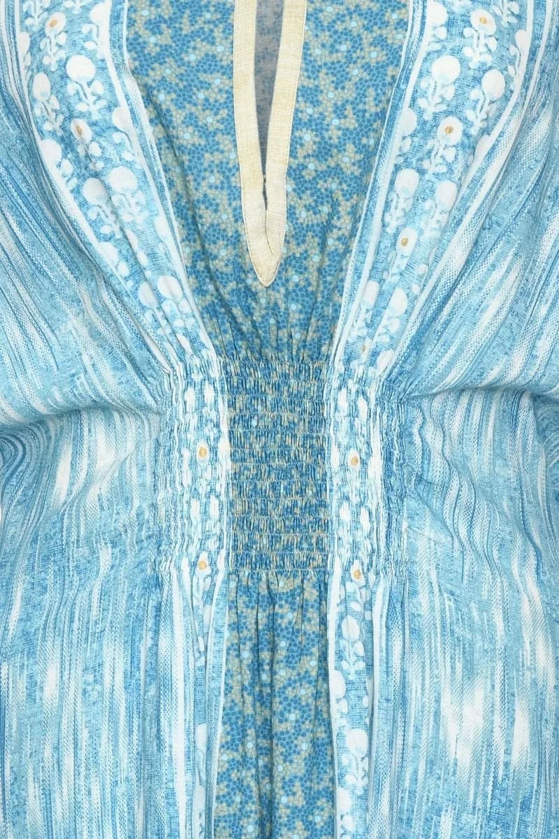 D'ascoli Spray Dress blue cotton