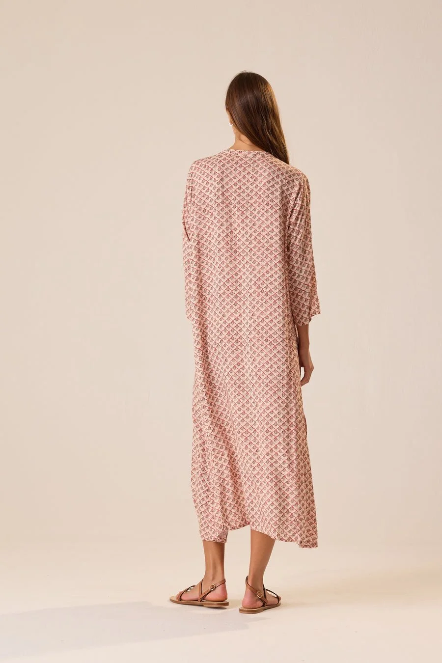 Natalie Martin Collection Isobel dress scallop blush