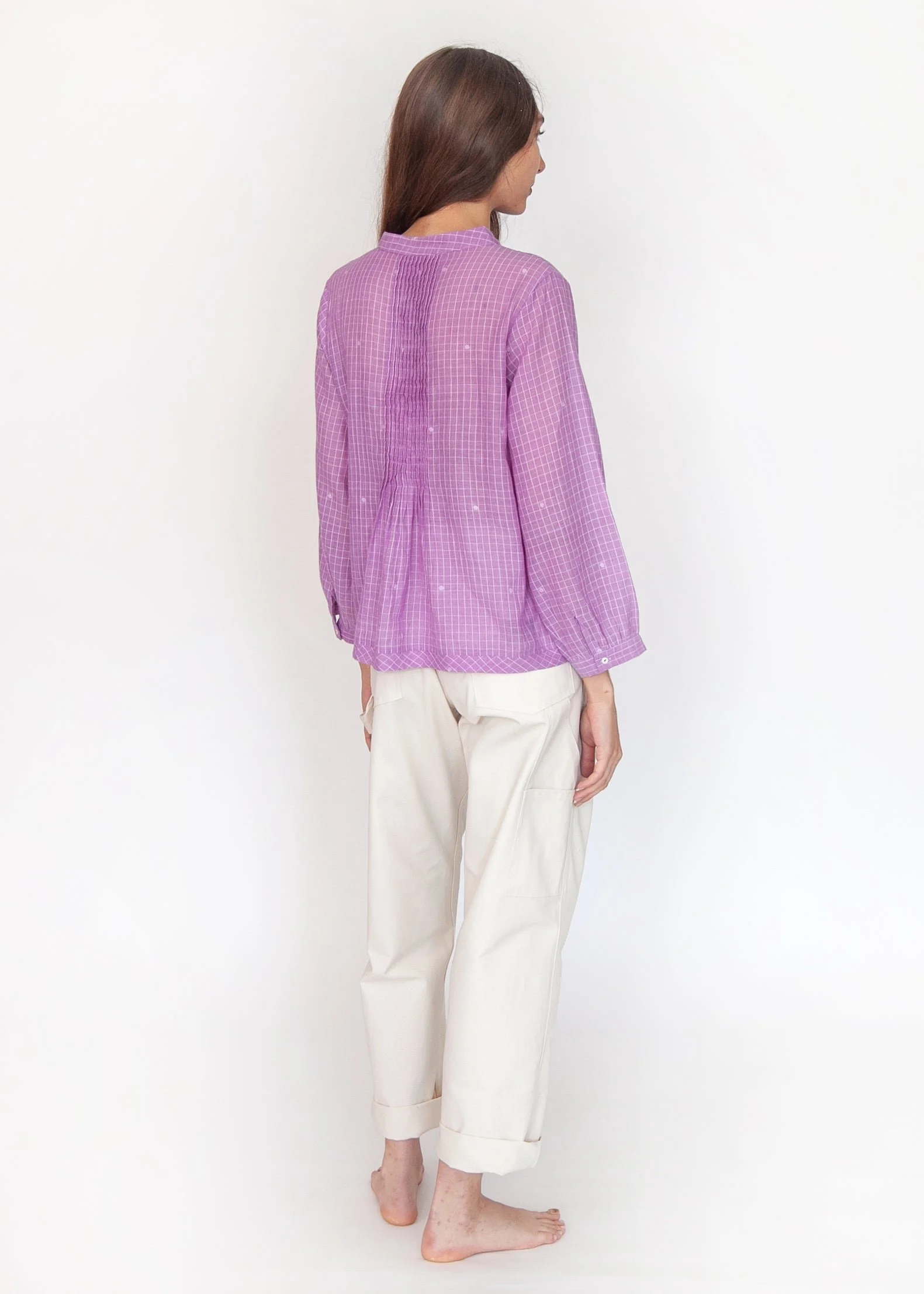 Matta New York alma check jamdani top