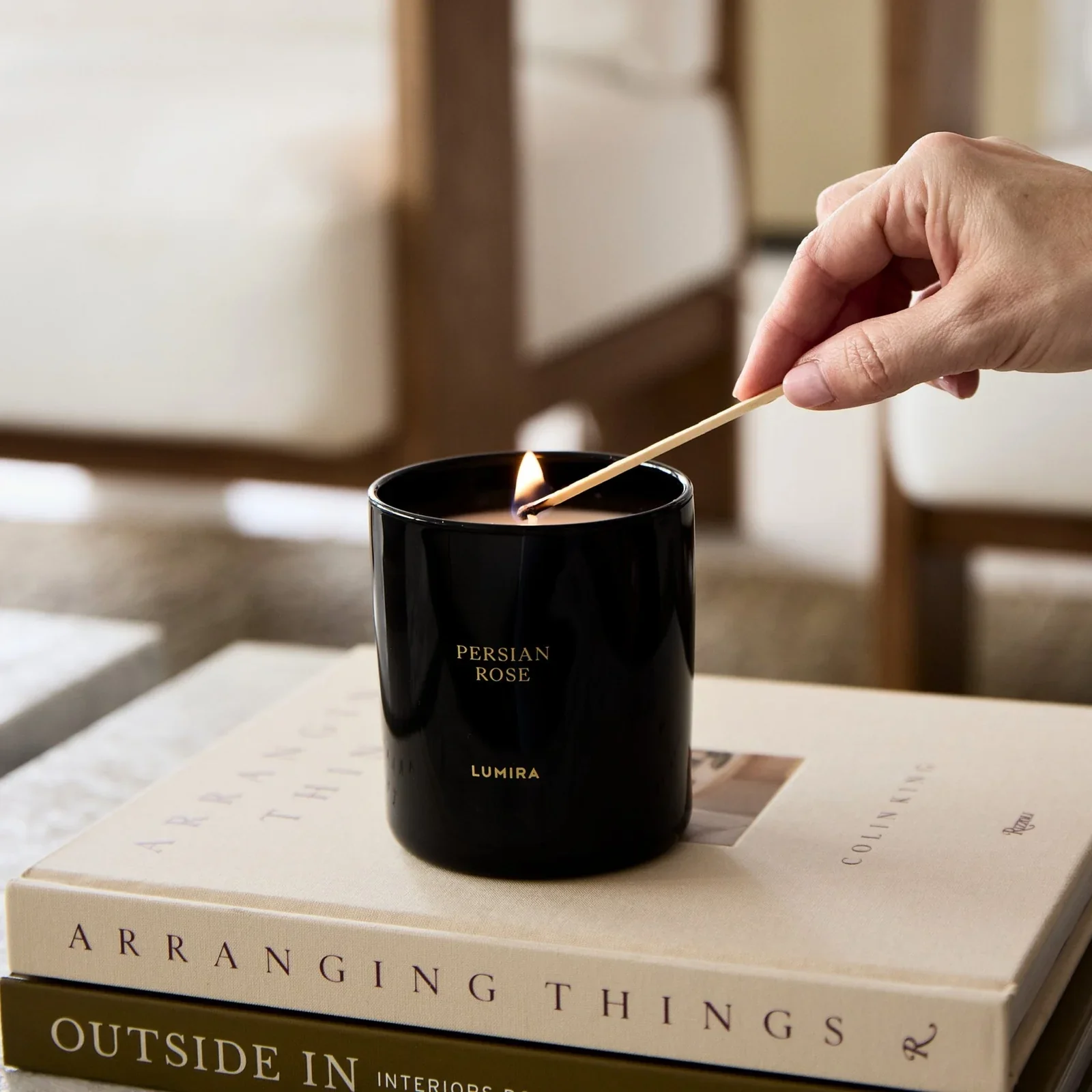Lumira Persian Rose Candle