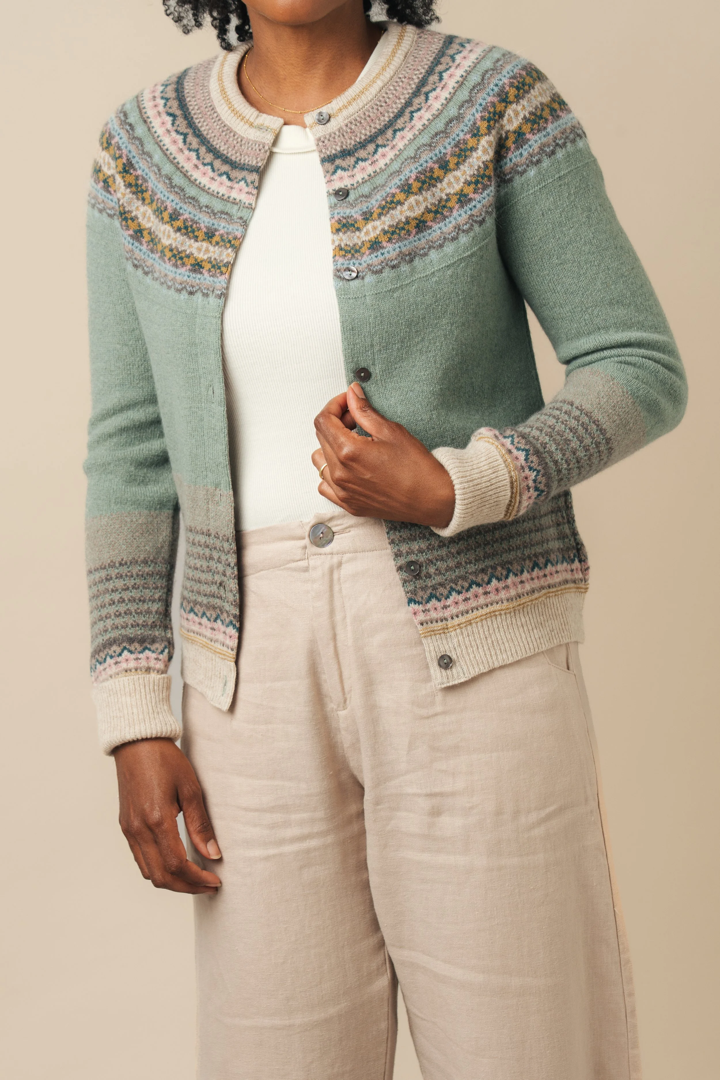 C3735 - Alpine Cardigan - Sage - MODELSHOT - 3.JPG