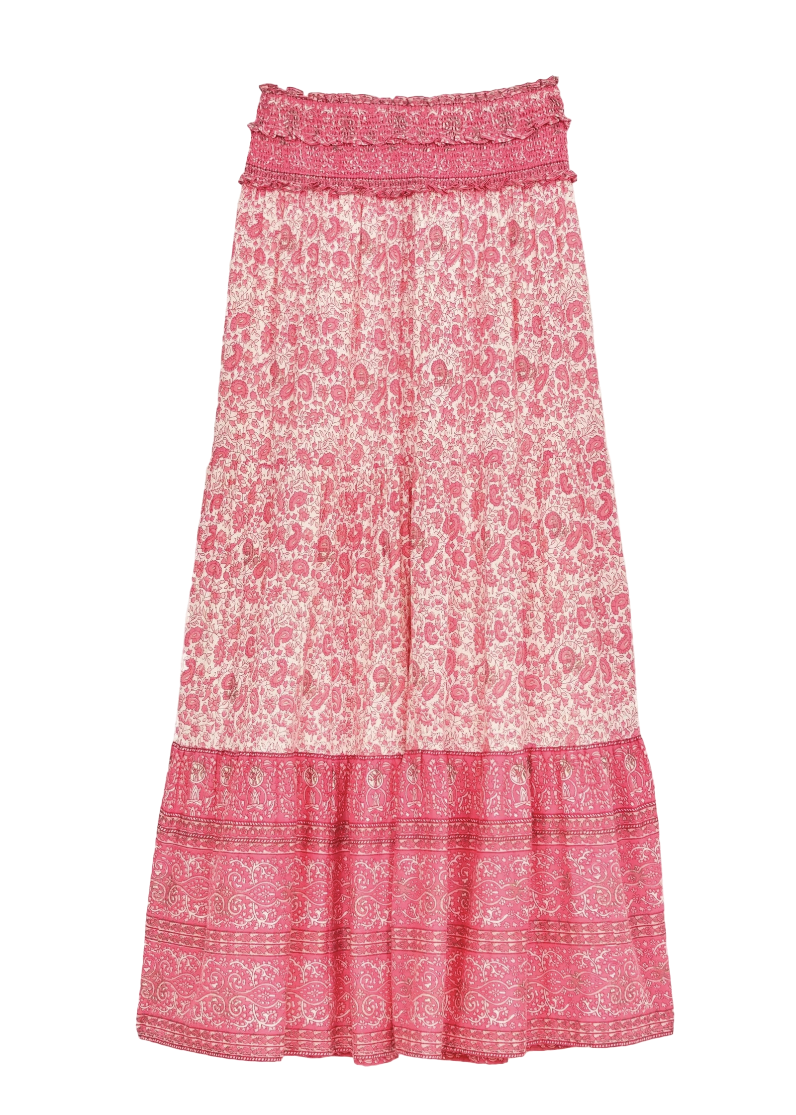 M.A.B.E Apparel esti maxi skirt pink
