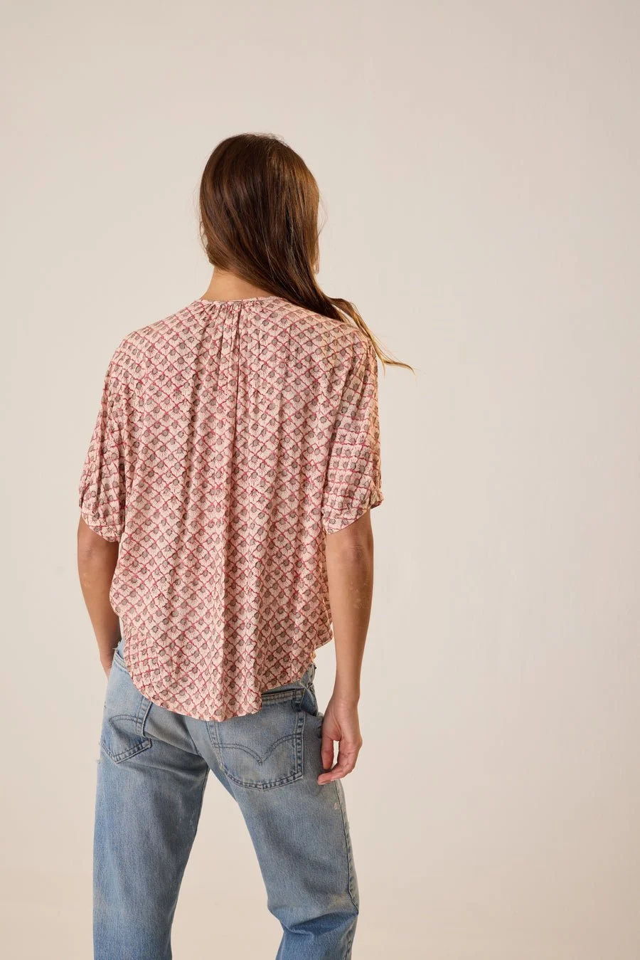 Natalie Martin Collection Violet Top scallop blush