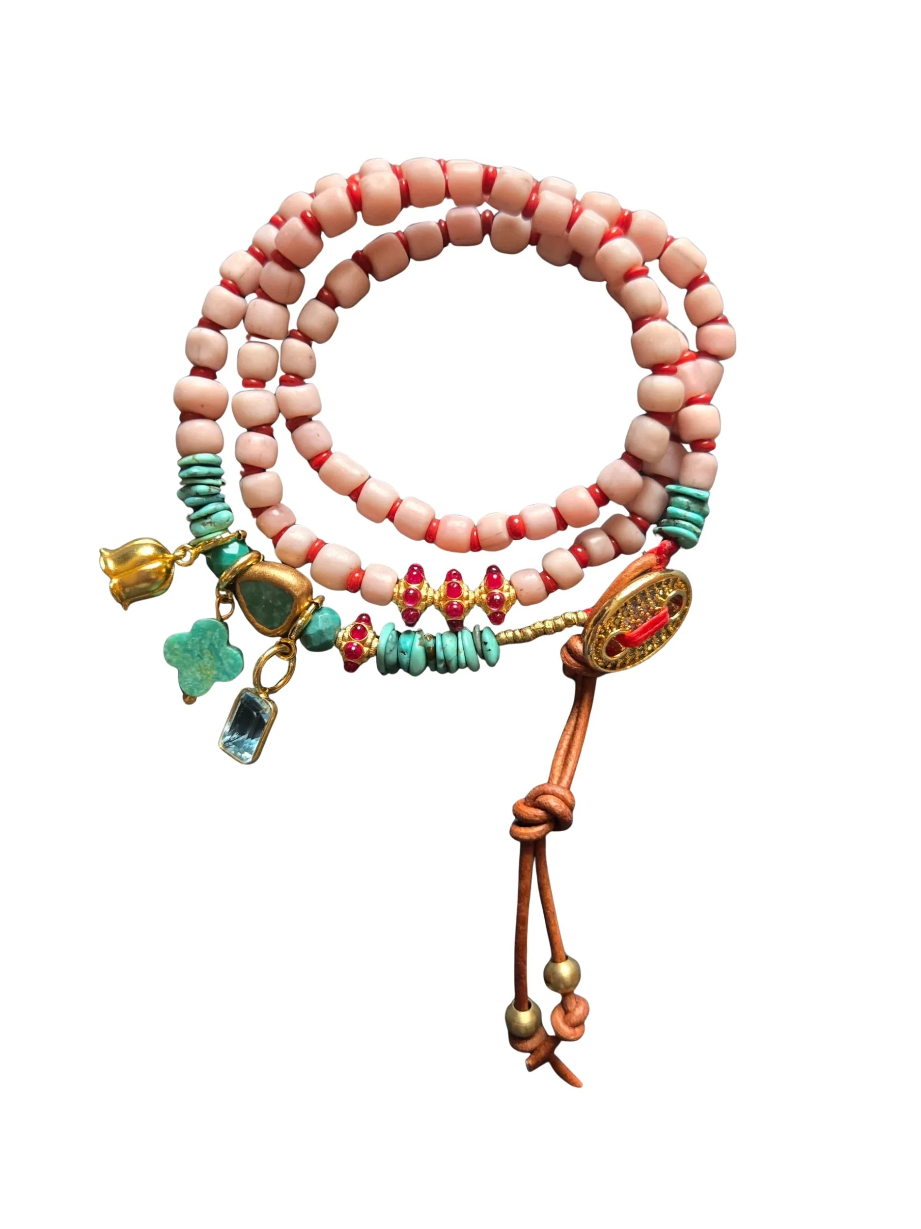 Meredith Waterstraat pink Indonesian bracelet