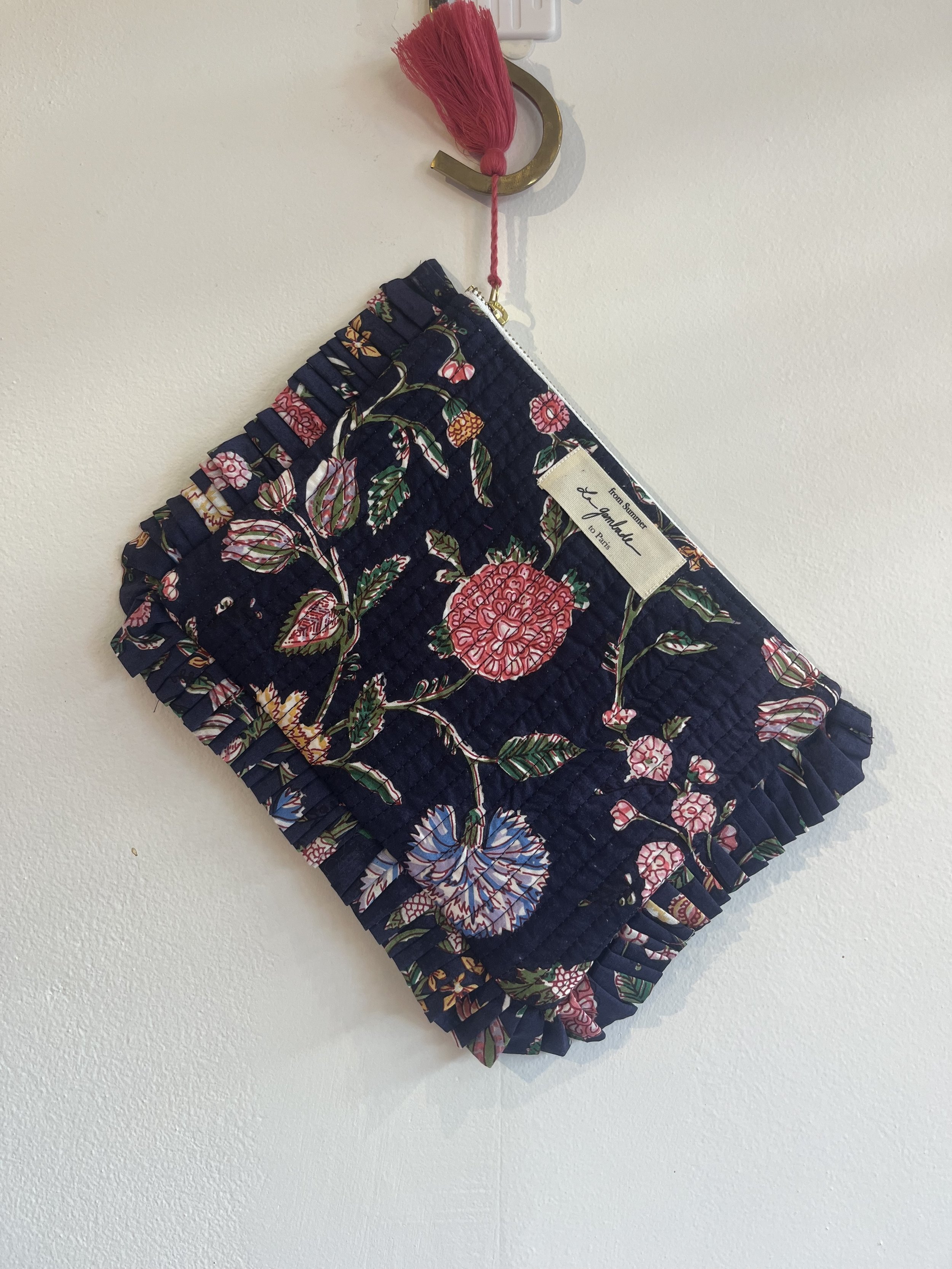 La Gambade french cotton clutch bag
