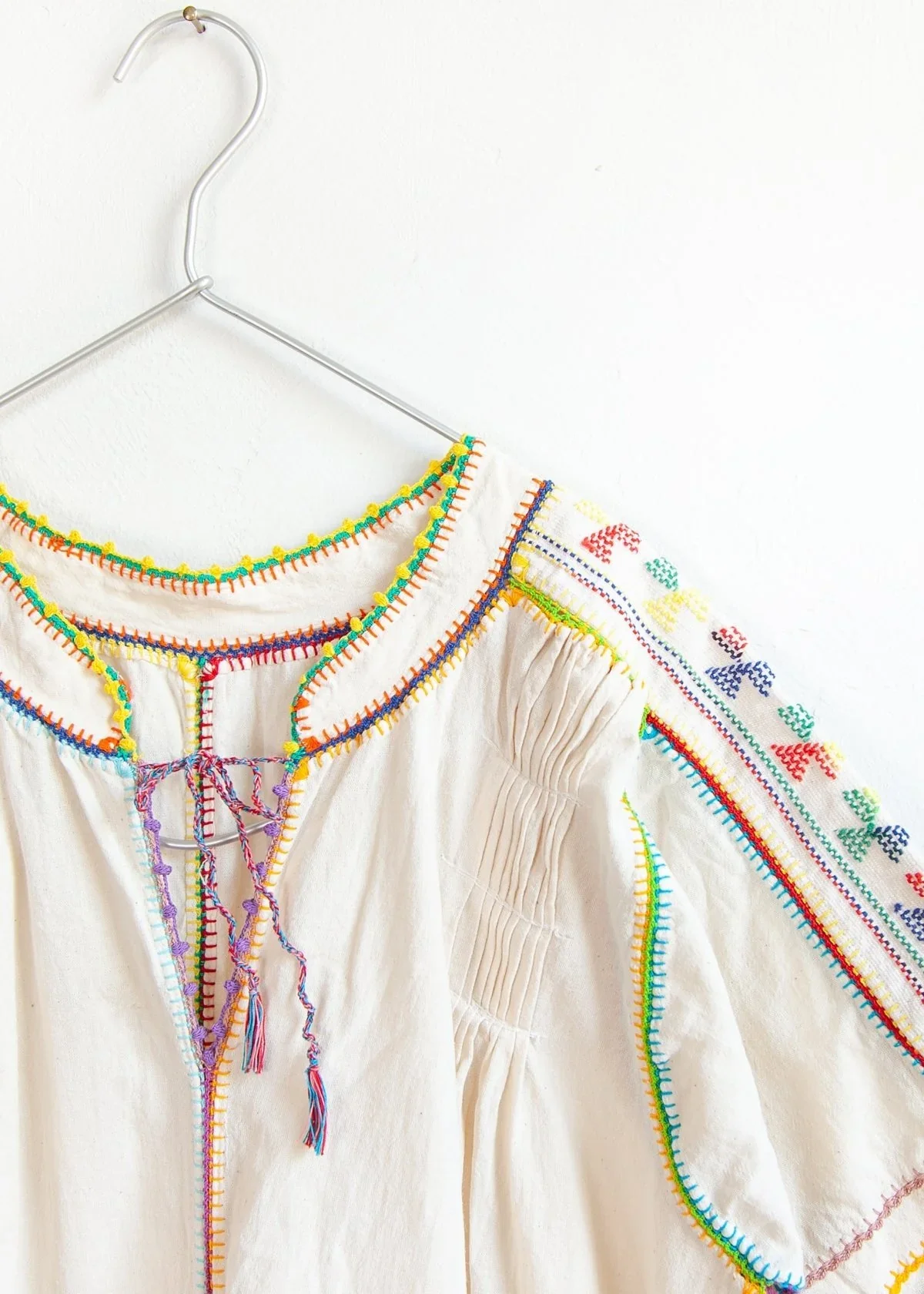 Matta New York sirena dress natural multicolour long sleeves