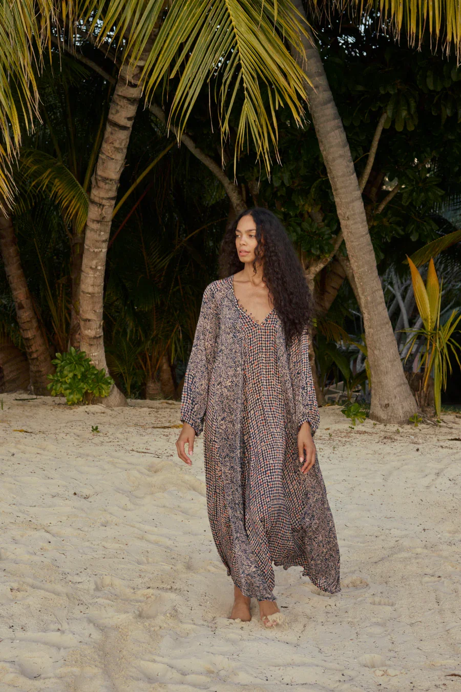 Natalie Martin Collection fiore delphi ink dress on model