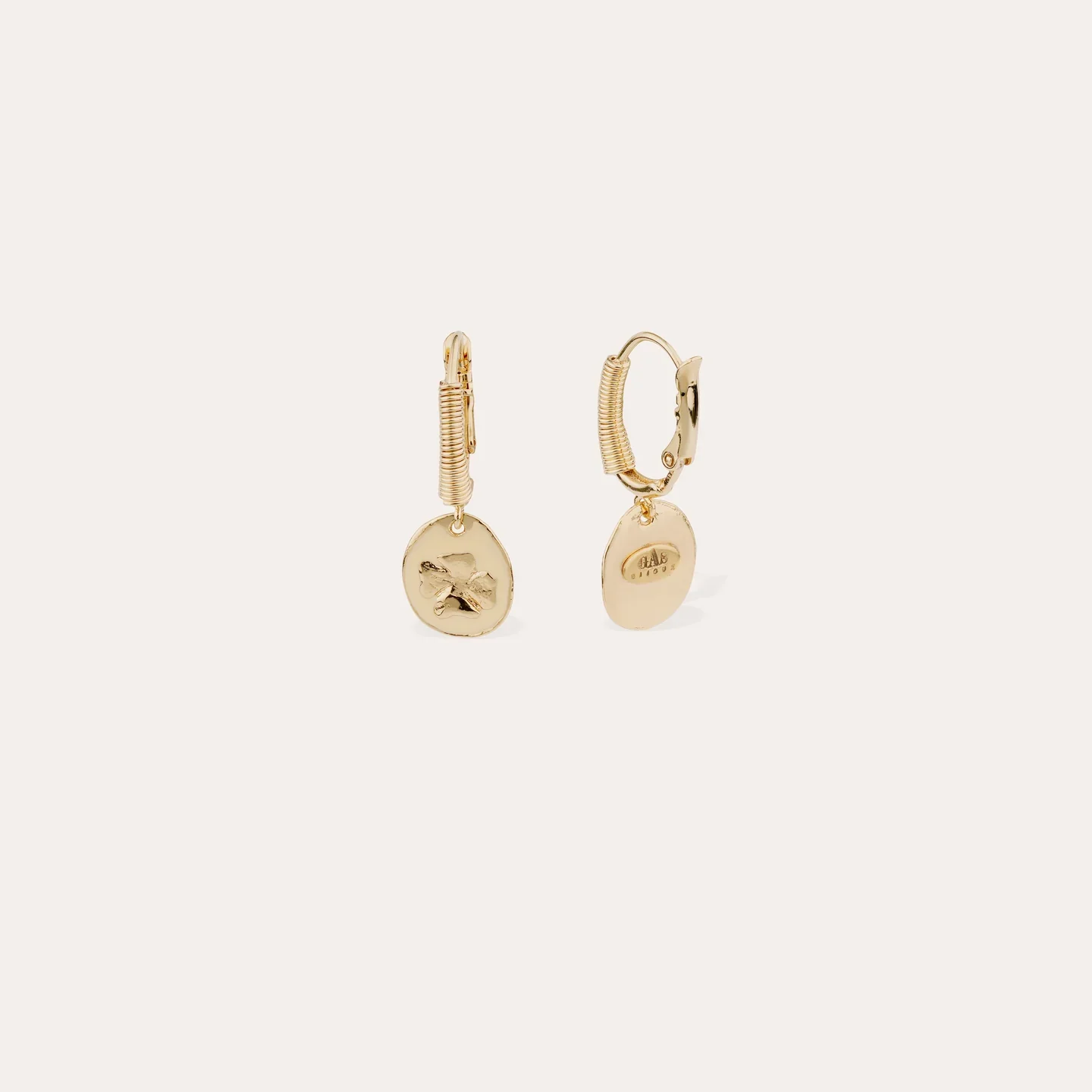 G.A.S Bijoux Tao Clover Enamel Earrings
