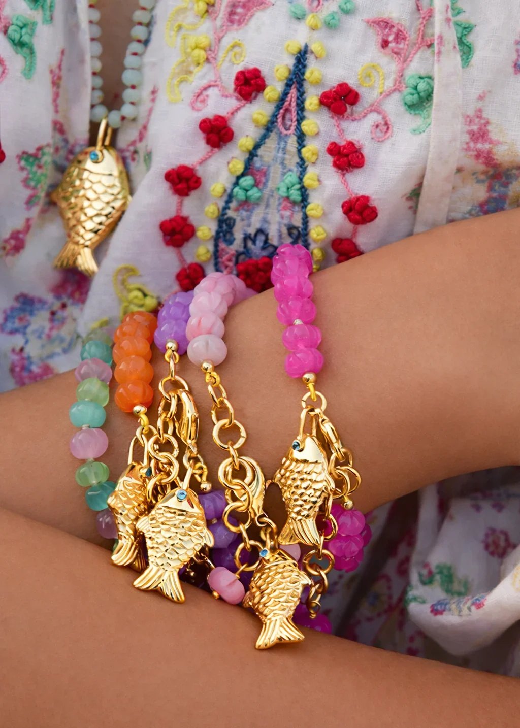 Sara Lashay Raani bracelets on model
