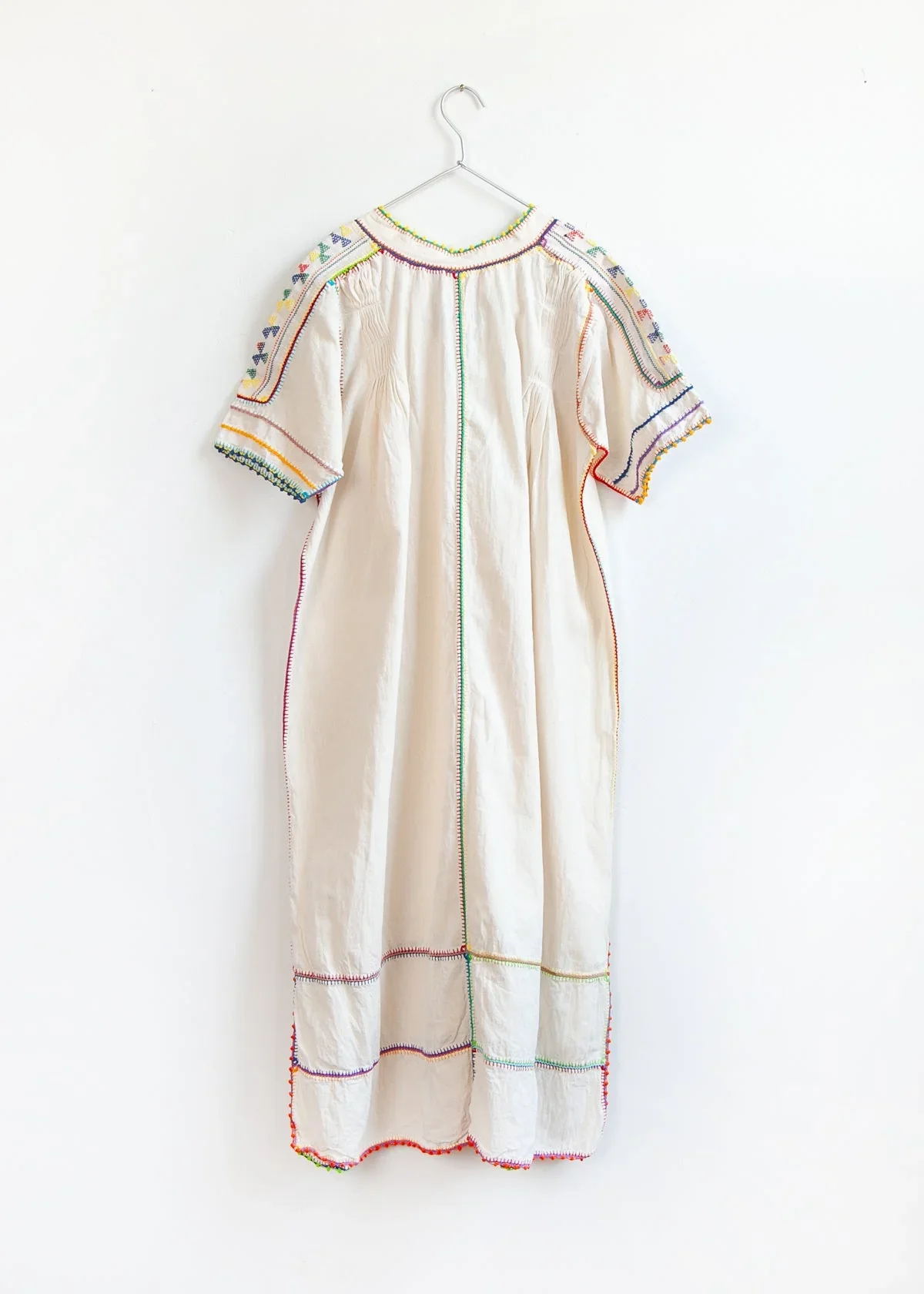 Matta New York sirena dress natural multicolour short sleeves