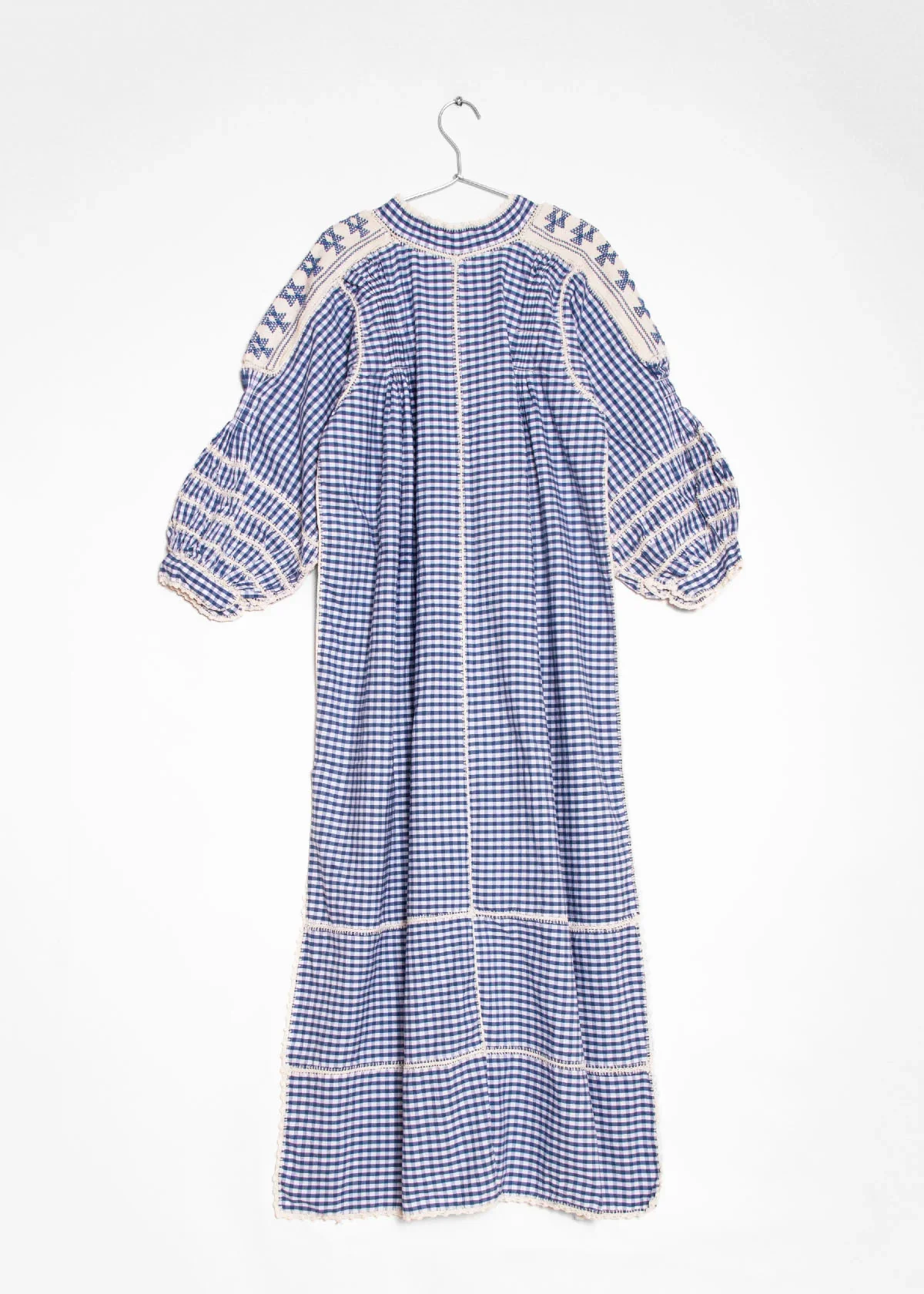 Matta New York sirena dress blue gingham back