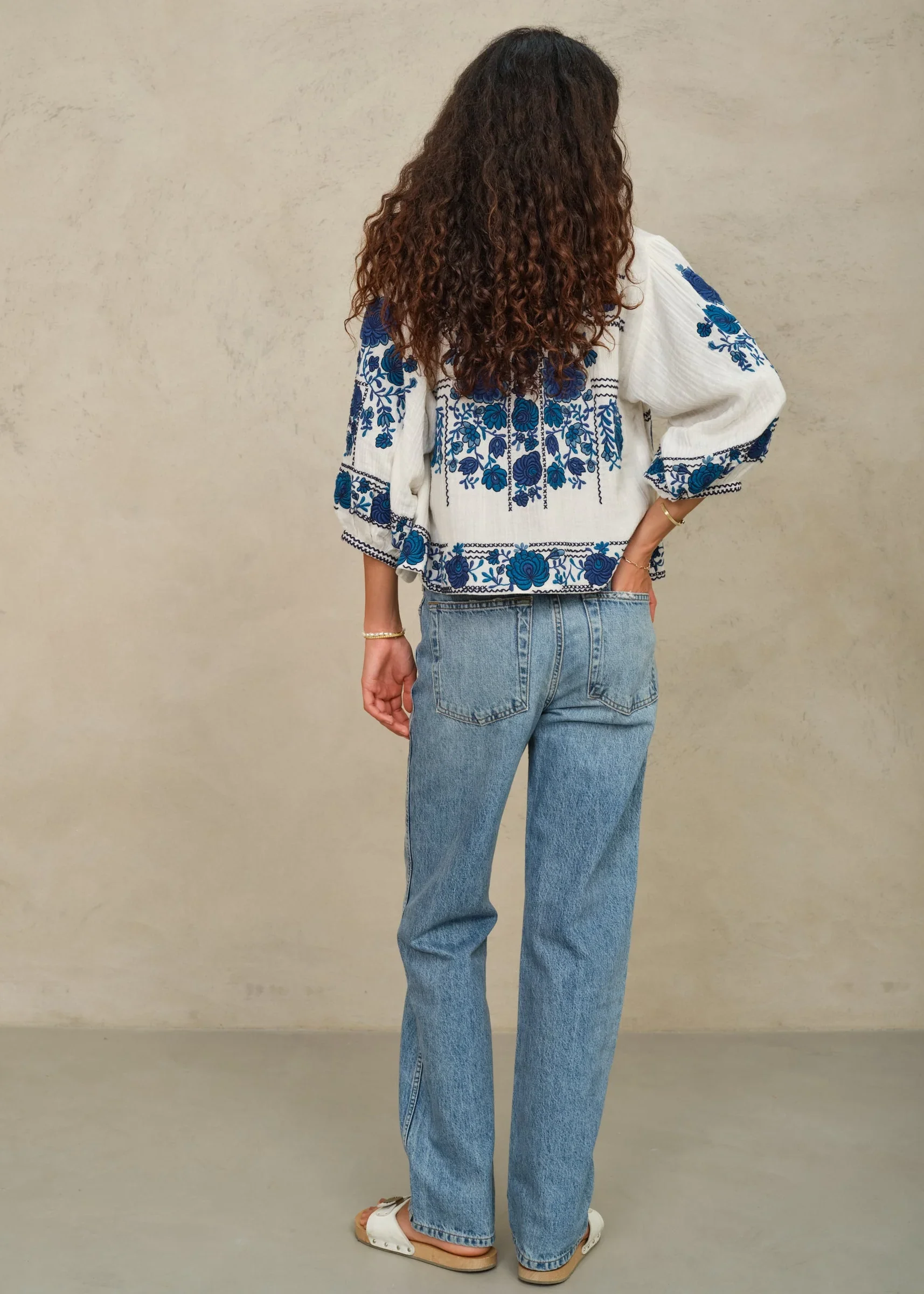 M.A.B.E Apparel greta jacket blue