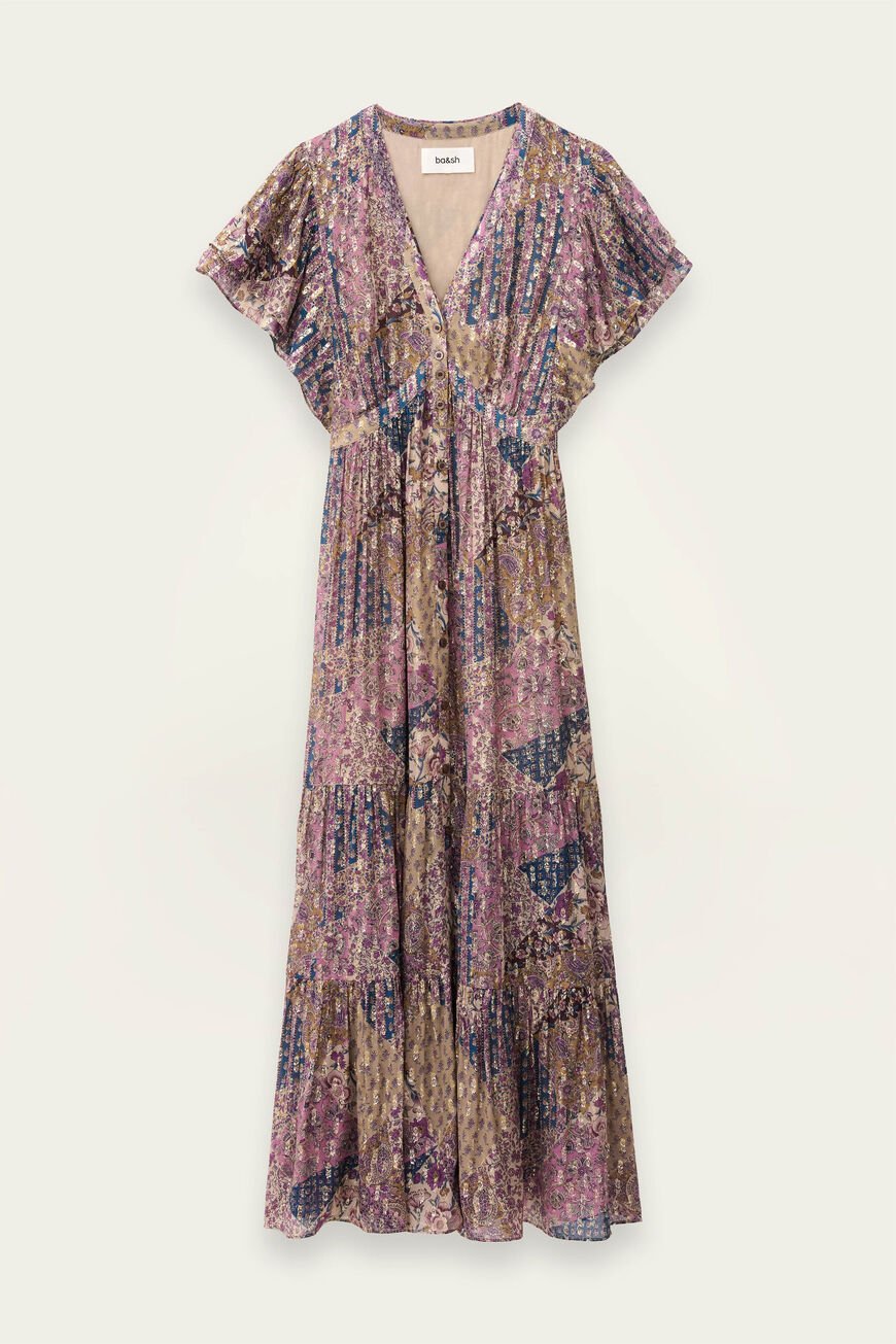 Ba&sh pareta dress rose
