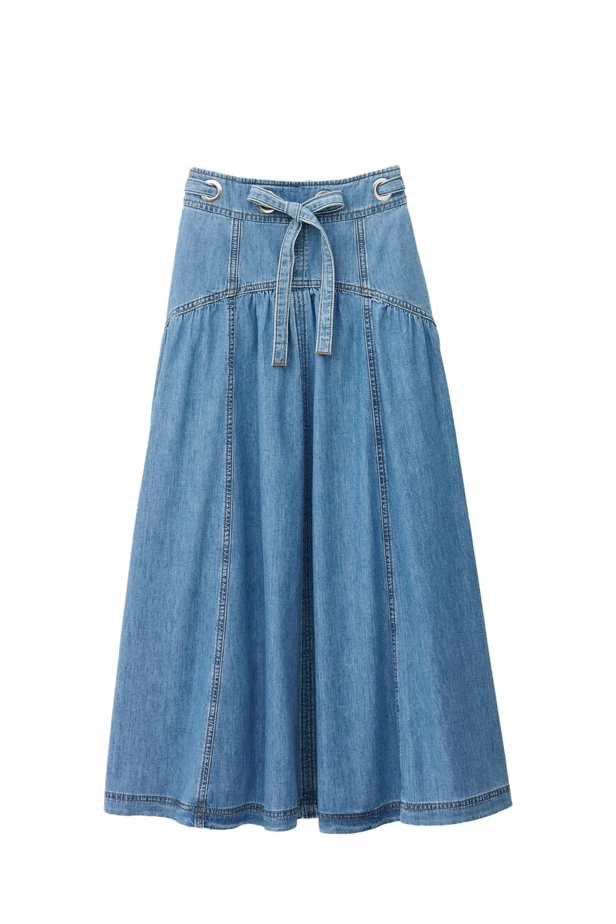 Ba&sh lonia skirt flat lay