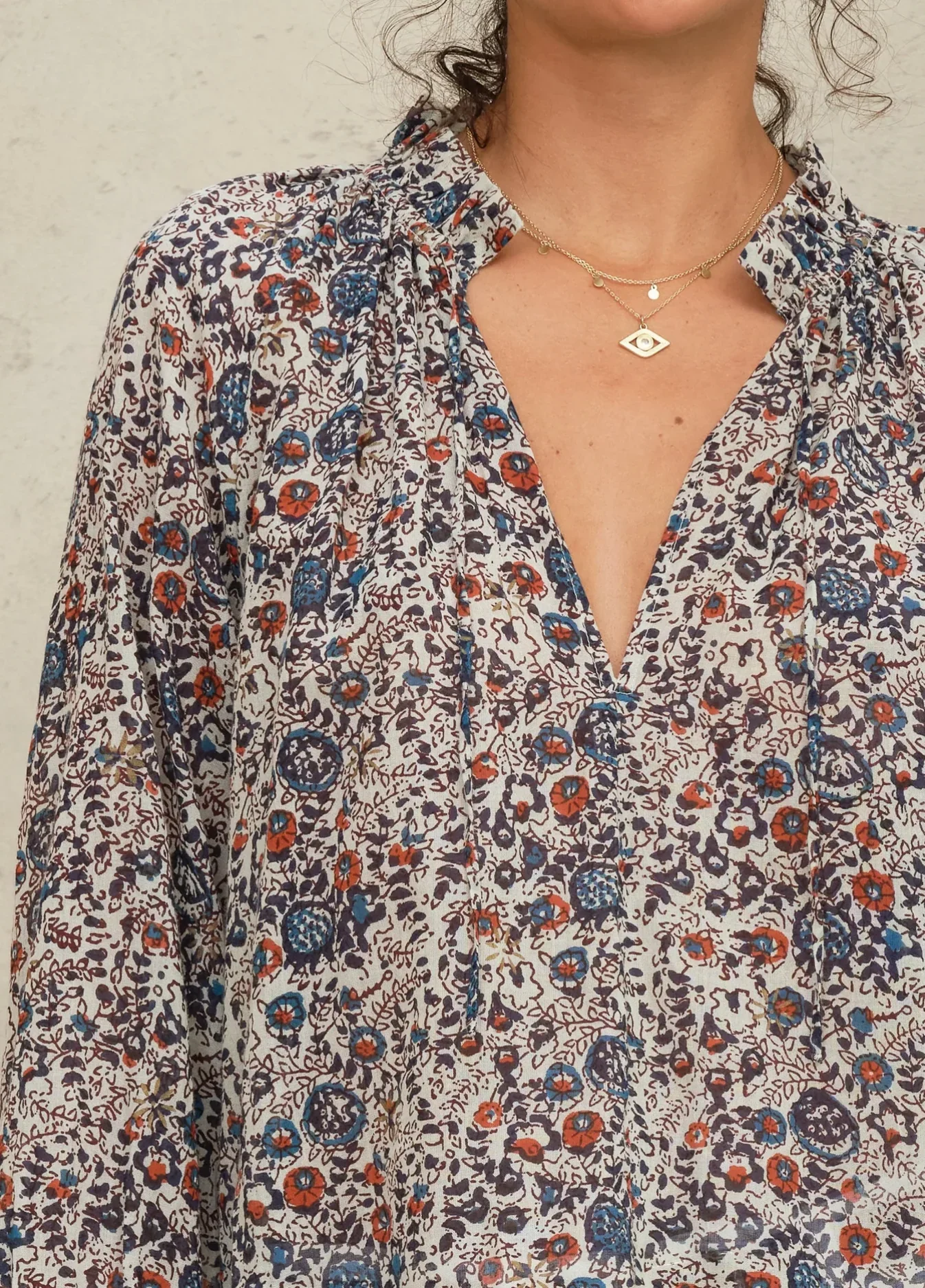M.A.B.E Apparel cass long sleeve blouse