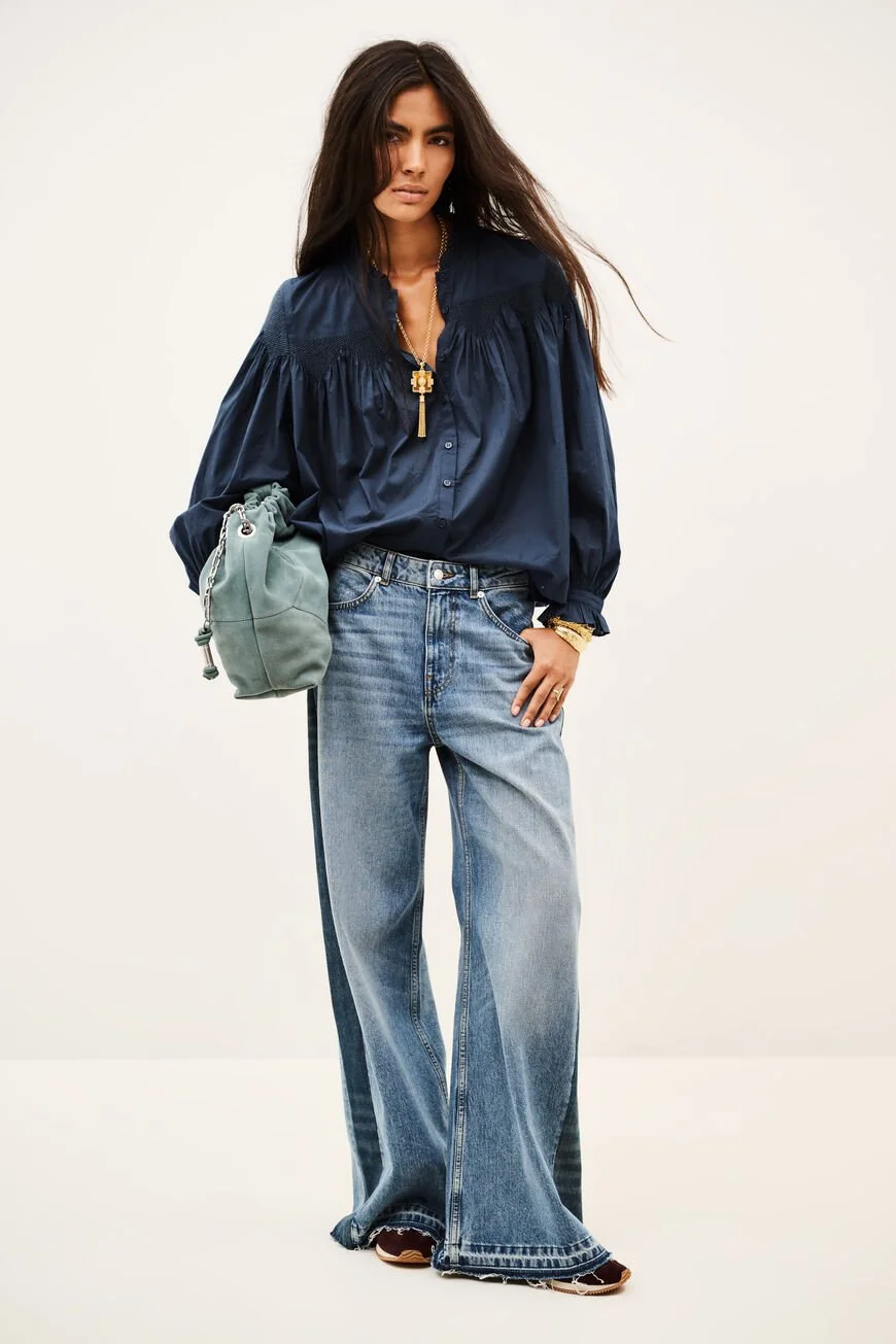 Ba&sh tonia shirt blue