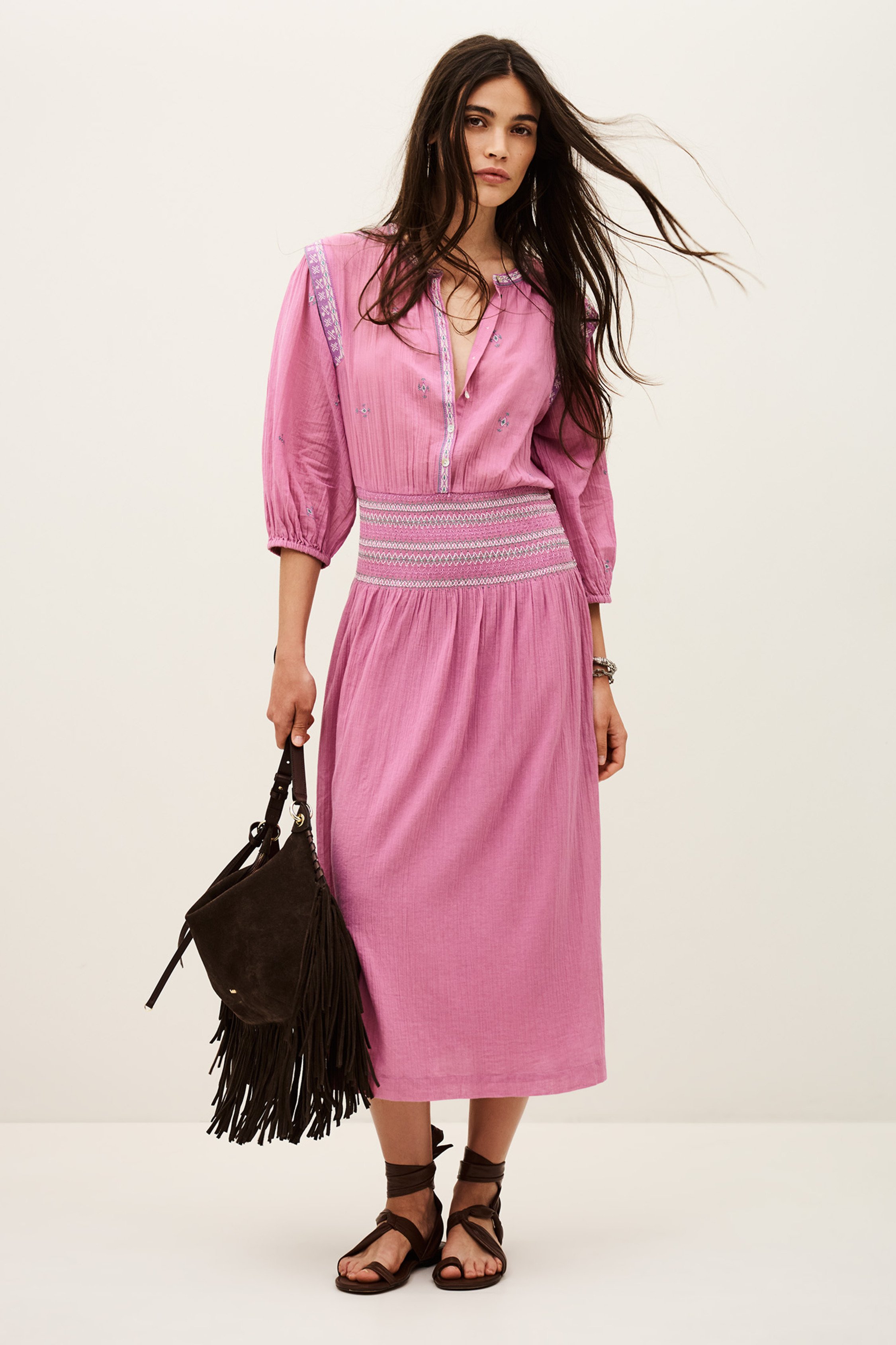 Ba&sh diane dress pink