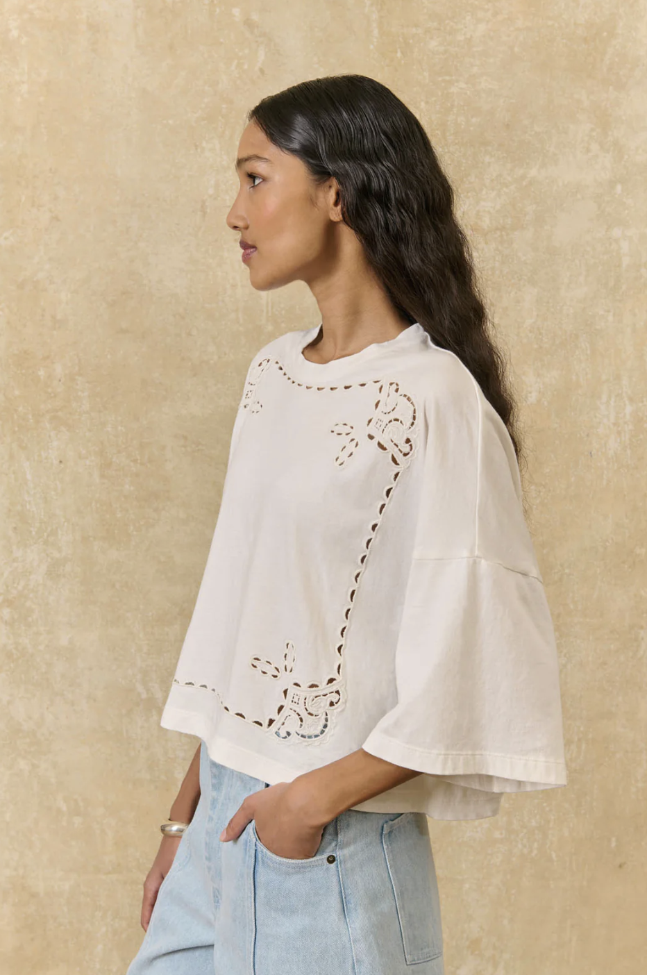 Louise Misha Neolar T-Shirt on model side