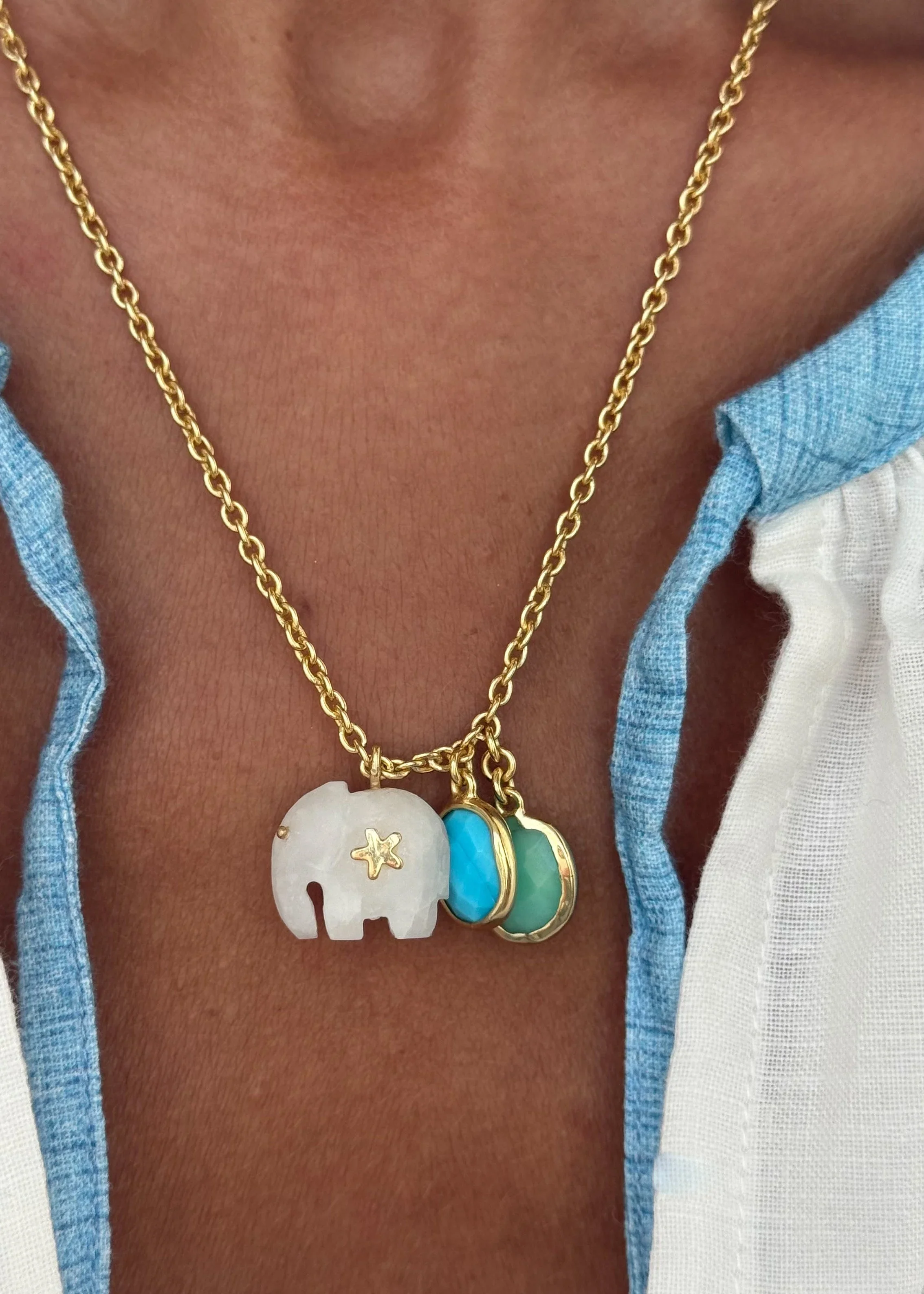 Sara Lashay Baby Hathi necklace