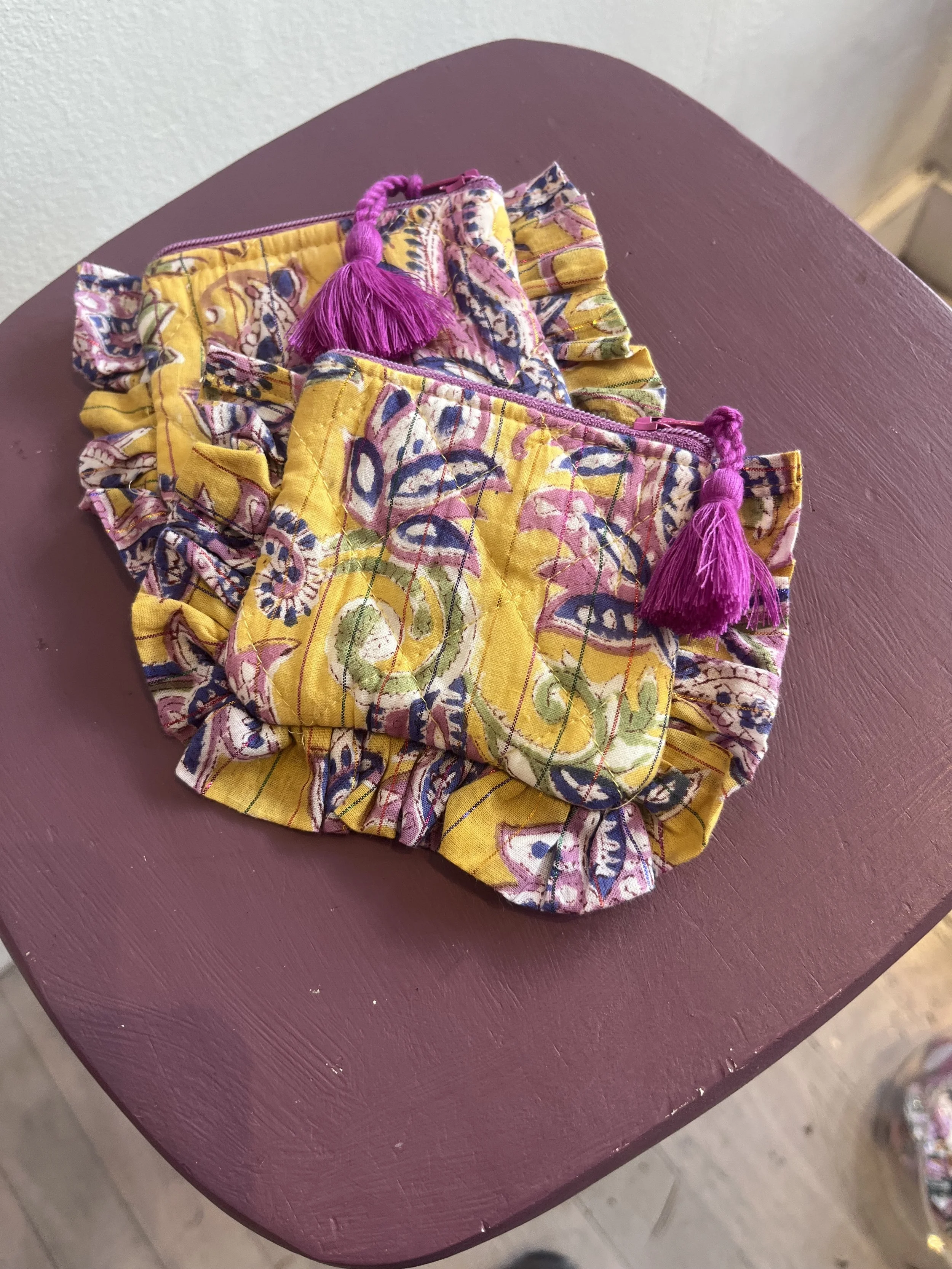 La Gambade mini clutch purse paisley print