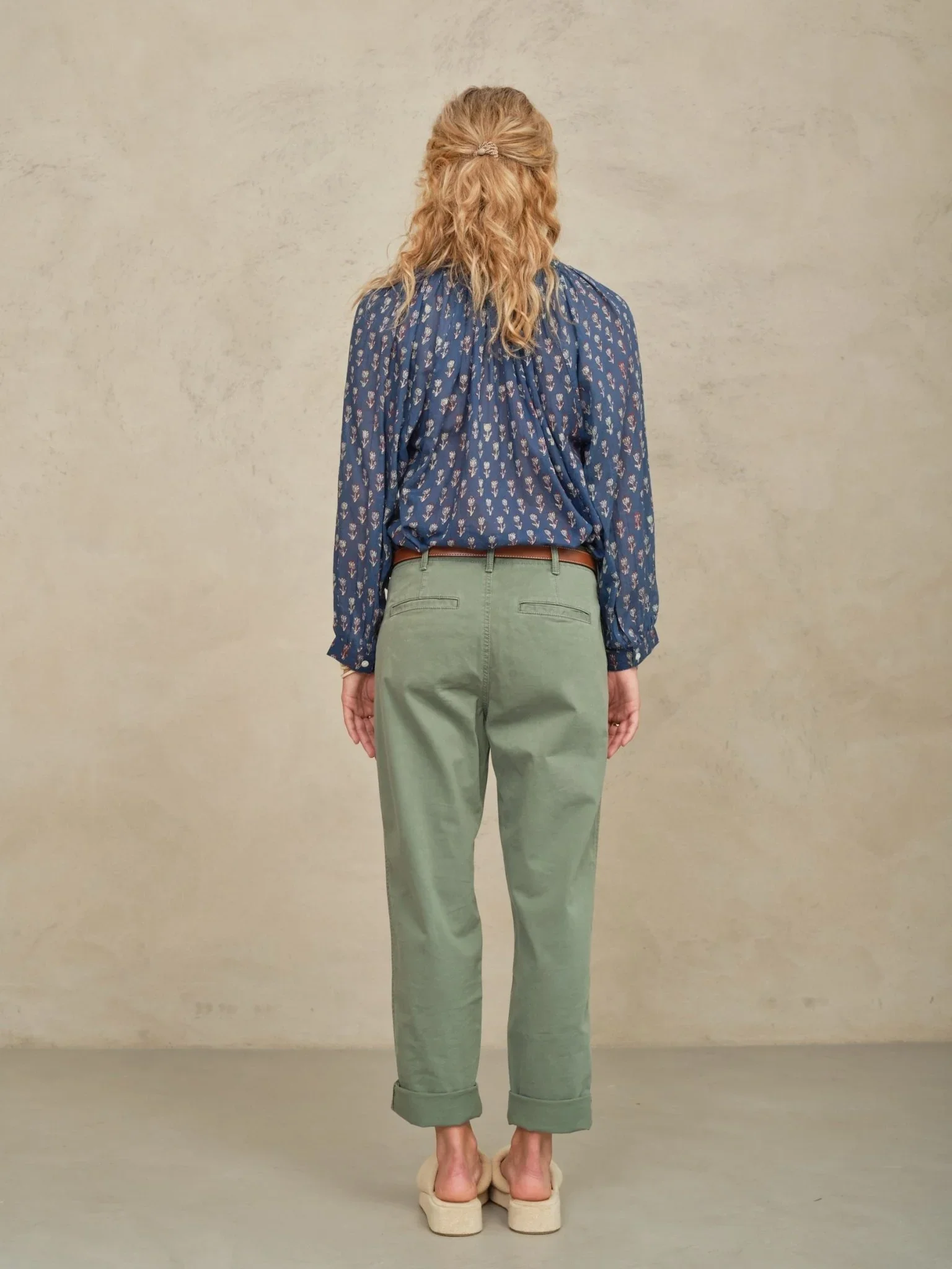 M.A.B.E Apparel ari blouse indigo