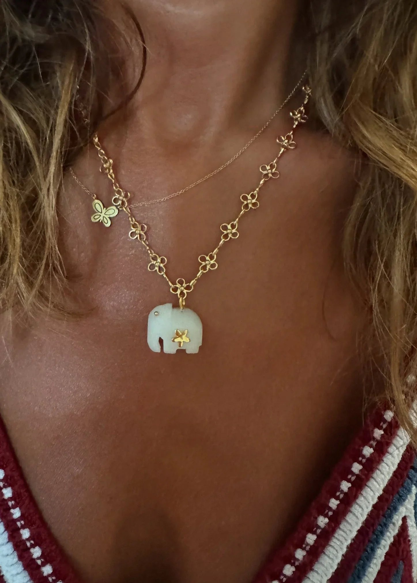 Sara Lashay Baby Hathi Mithra necklace