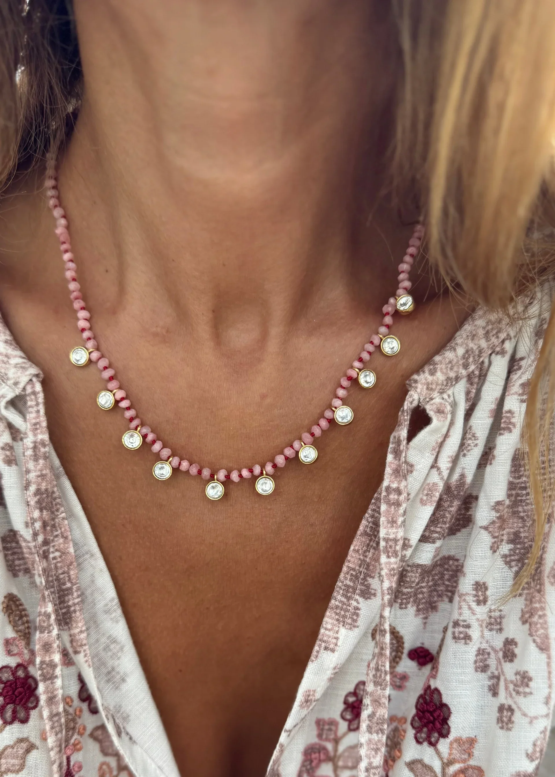 Sara Lashay Charlotte necklace pink