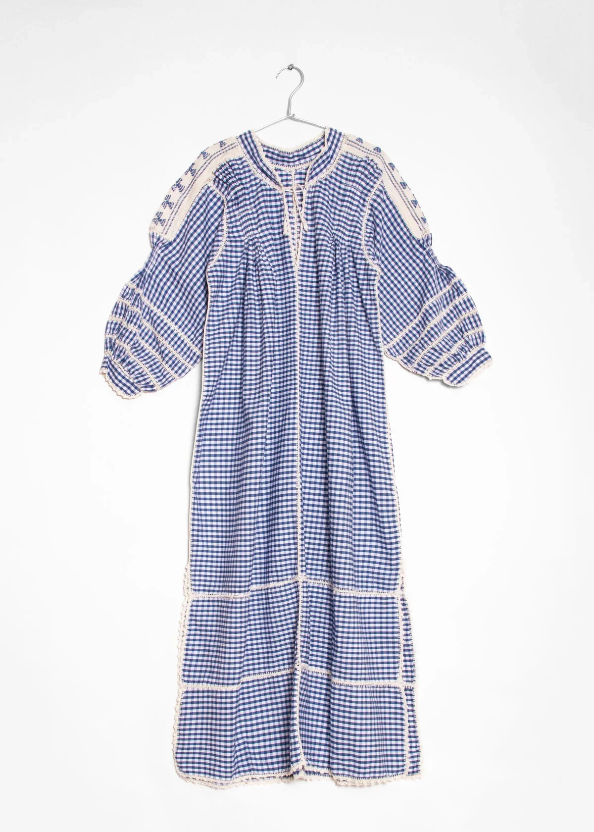 Matta New York sirena dress blue gingham back