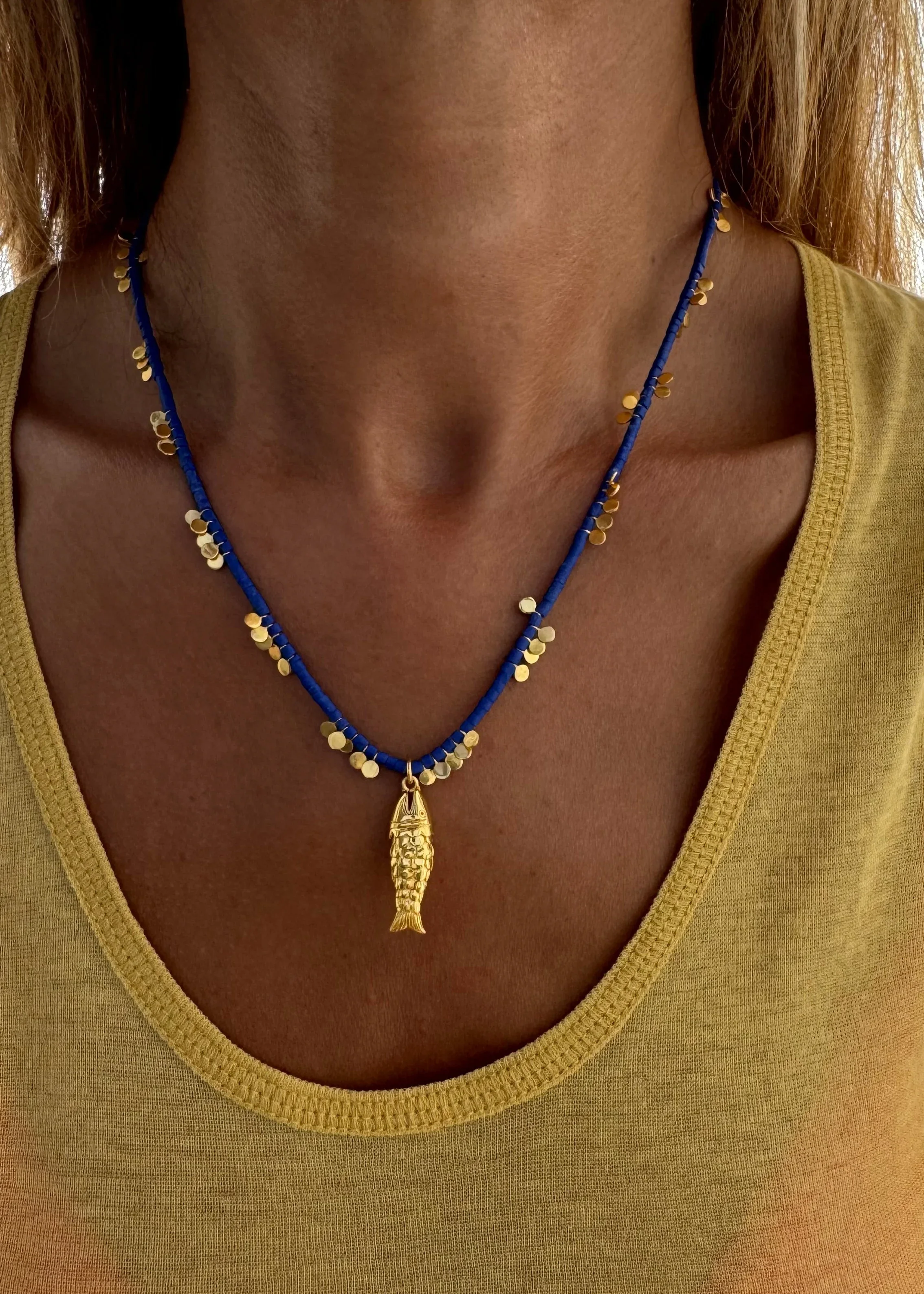 Sara Lashay Gioia necklace blue