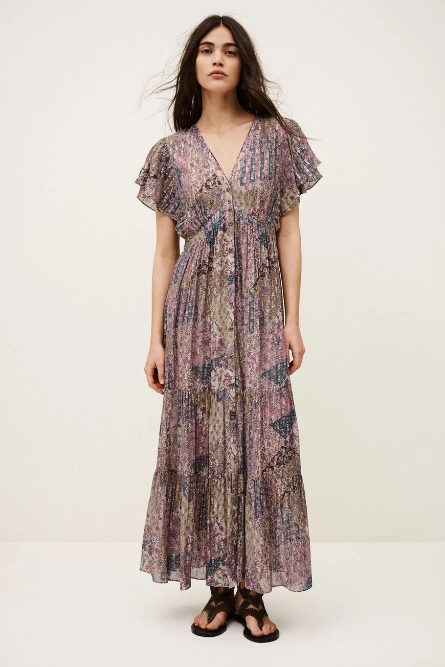 Ba&sh pareta dress rose