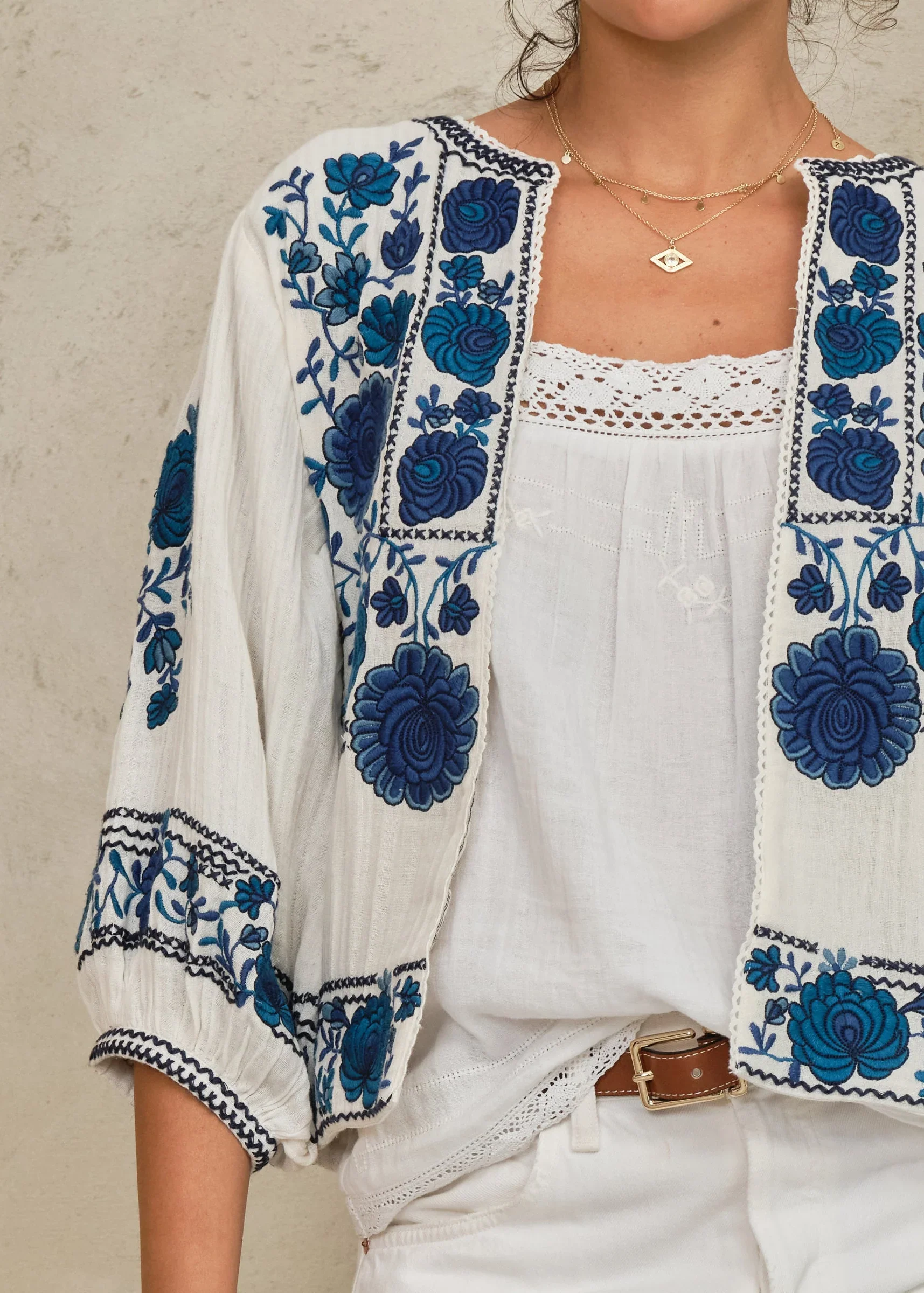 M.A.B.E Apparel greta jacket blue