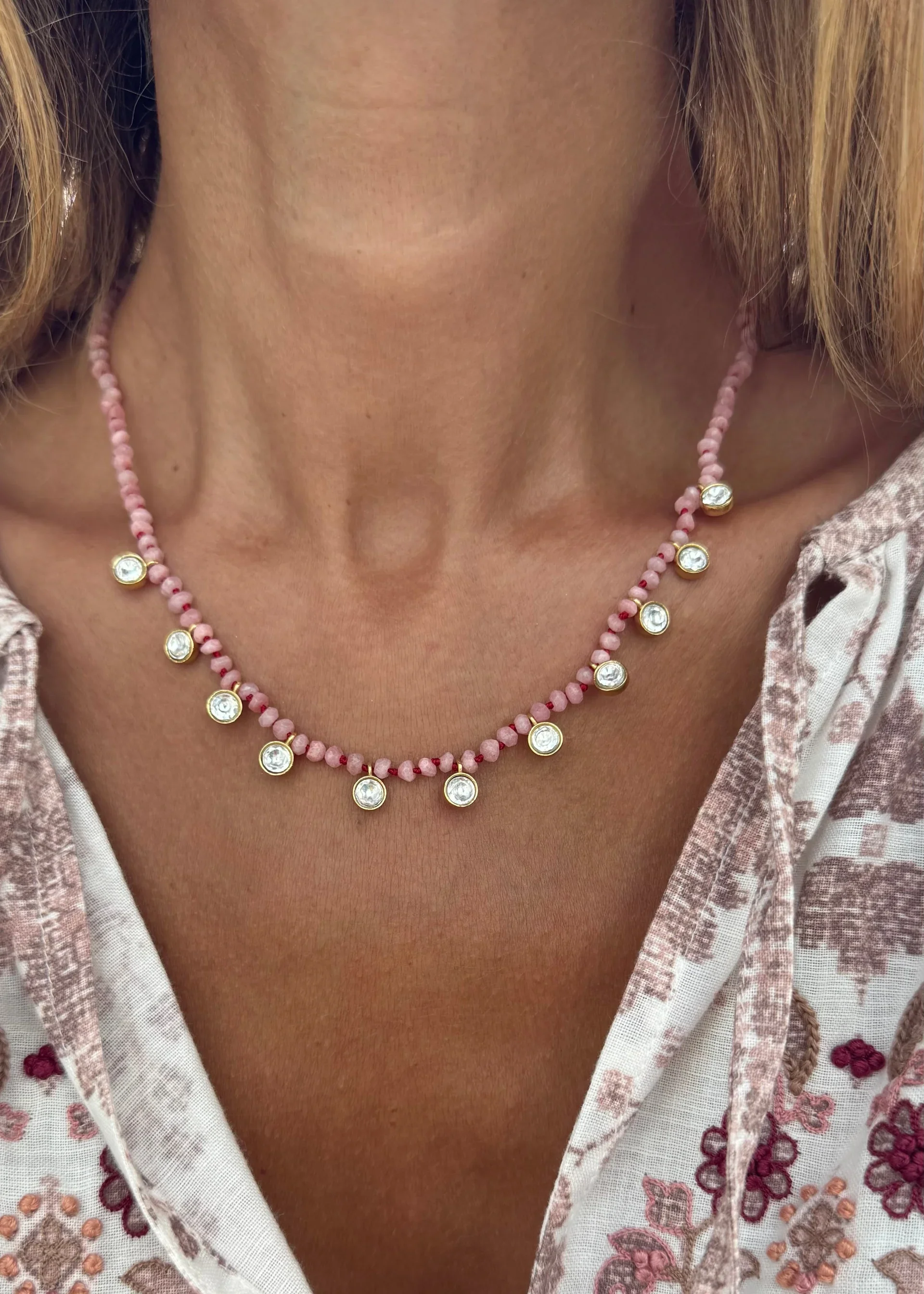 Sara Lashay Charlotte necklace pink