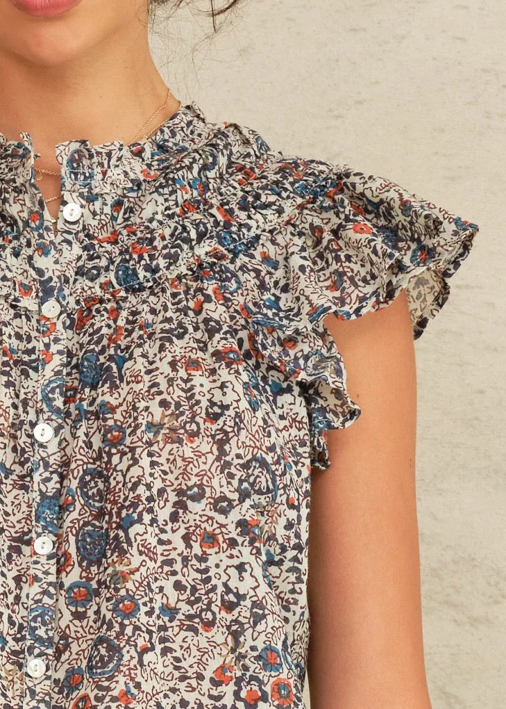 M.A.B.E Apparel cass frill top